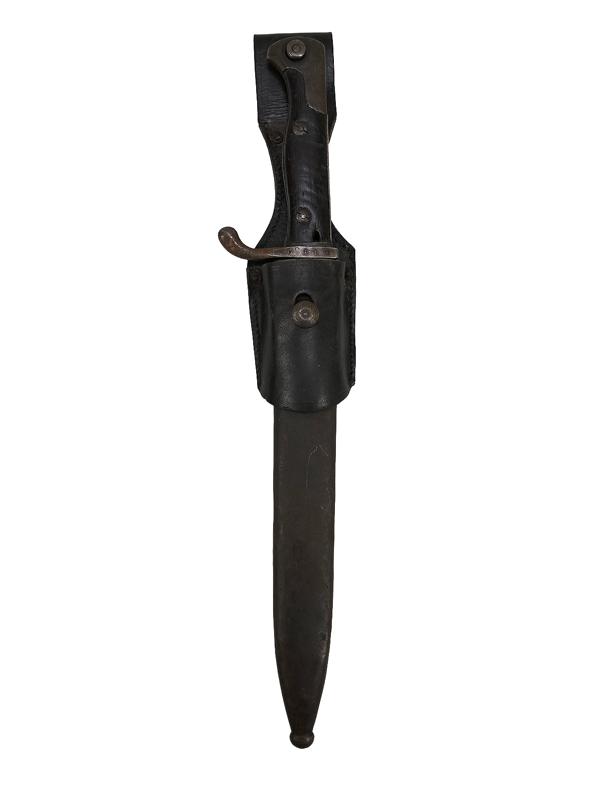 WK1 Bajonett M98/05 Seitengewehr Waffenfabrik Mauser A.G. Oberndorf 1916 mit Abnahme + Koppelschuh