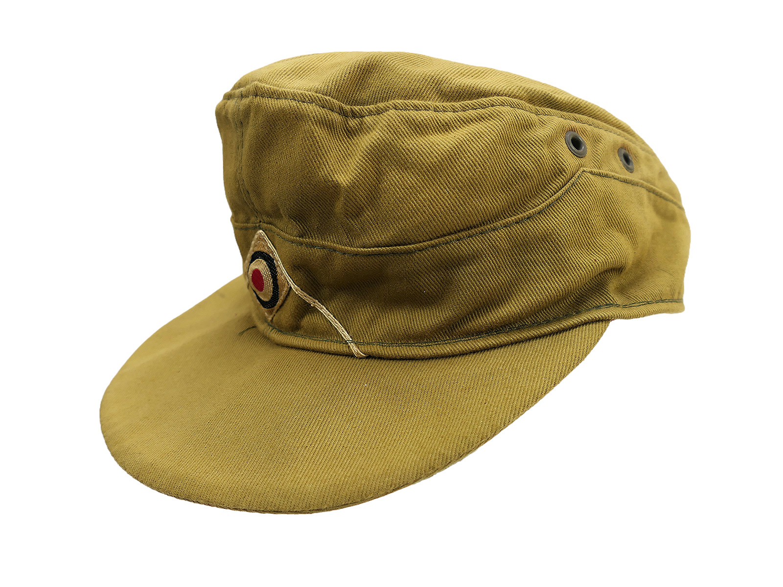 USA POW Tropen M43 Feldmütze Afrikakorps Tropenmütze DAK Gr.57 COLLECTION BATLLE WORN