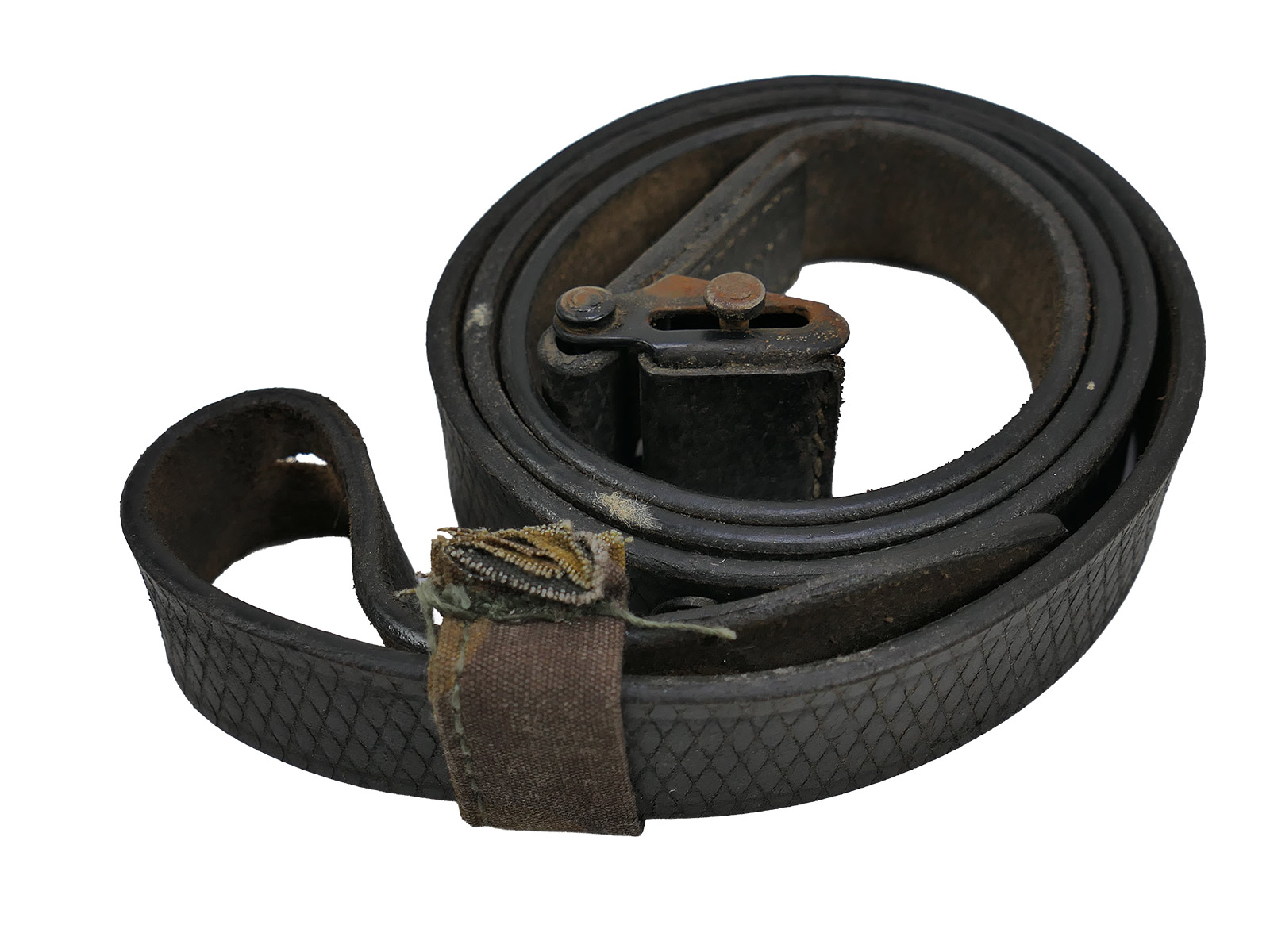 Einzelstück Wehrmacht MP40 MP38 Riemen Leder Trageriemen Waffen SS Lederriemen BATTLE WORN