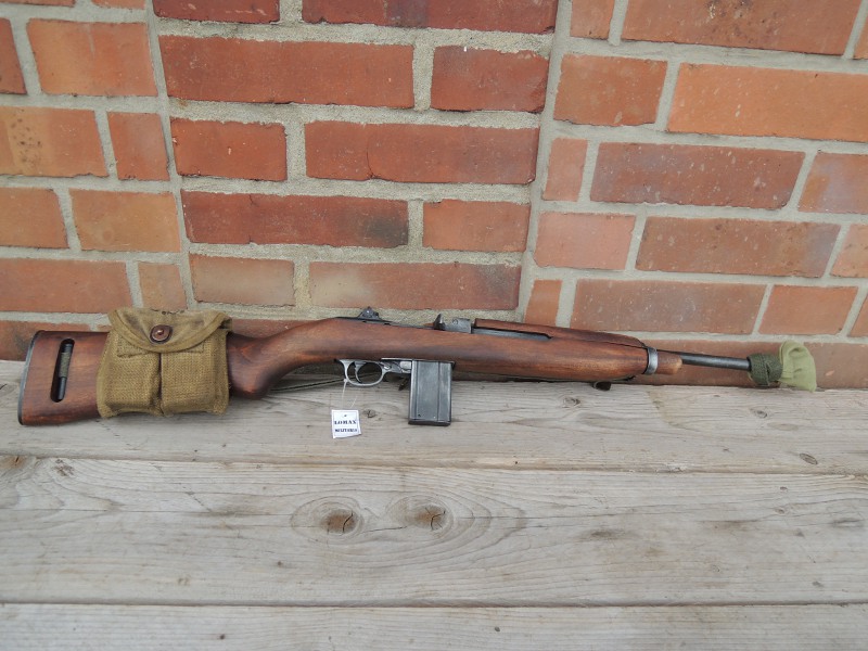 3348-2 US Army M1 Carbine antik Deko Modell Filmwaffe mit Magazin Muzzle Cover Magazintasche