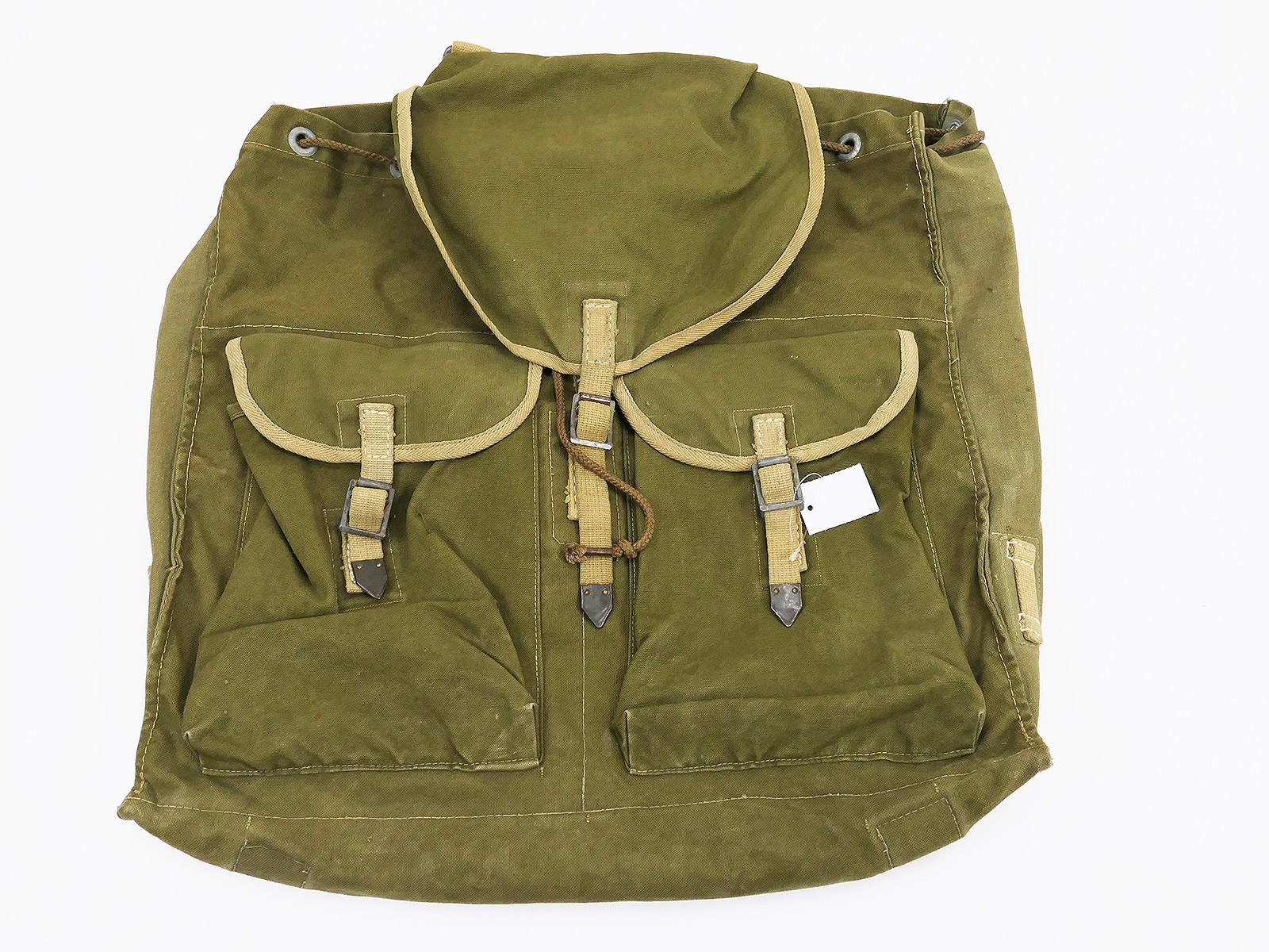 WW2 Wehrmacht Original Tropen Web Rucksack Afrikakorps / auch Spätkrieg #3