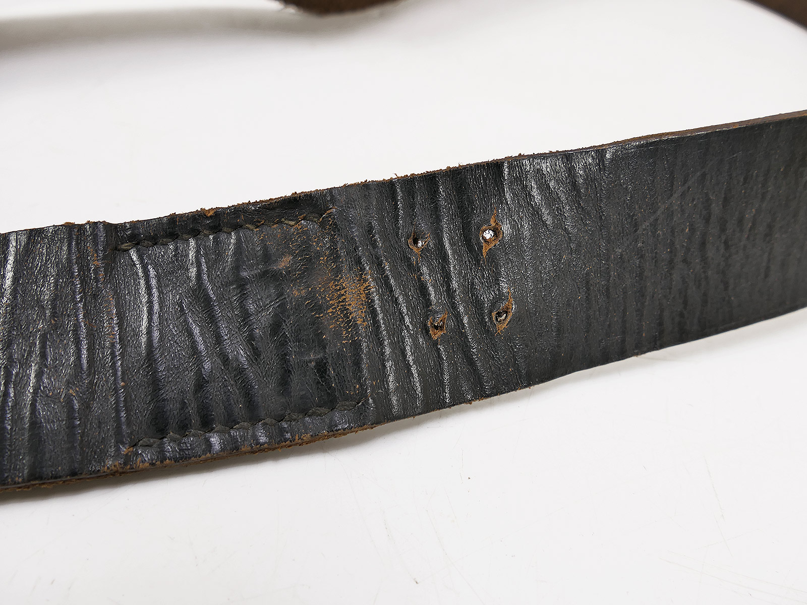 Vintage Leder Koppel / Koppelriemen Lederkoppel 110cm COLLECTION BATTLE WORN