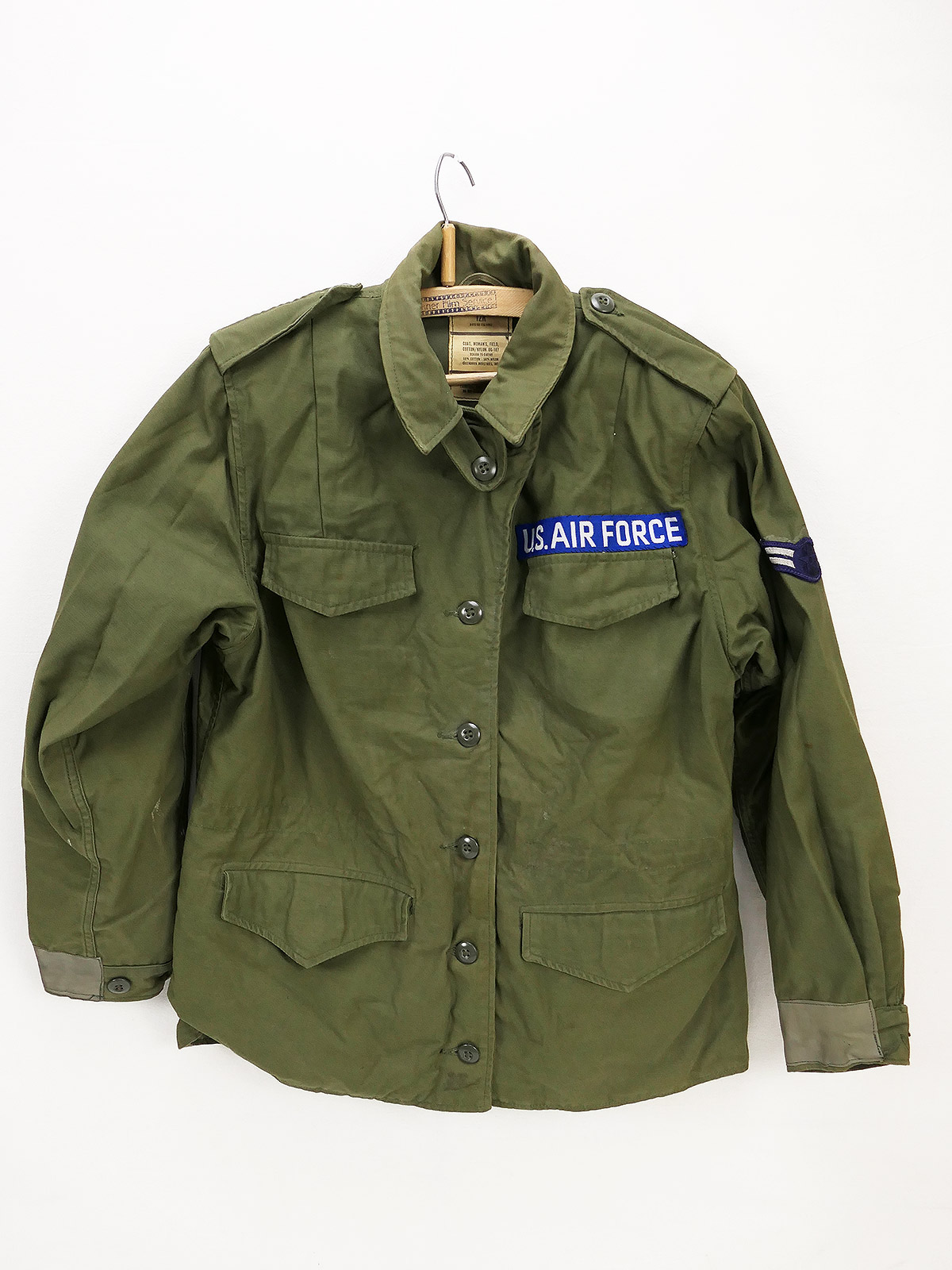 US Army USAF Coat Woman`s Field Jacket OG 107 Gr. 12R Feldjacke oliv Air Force 1975