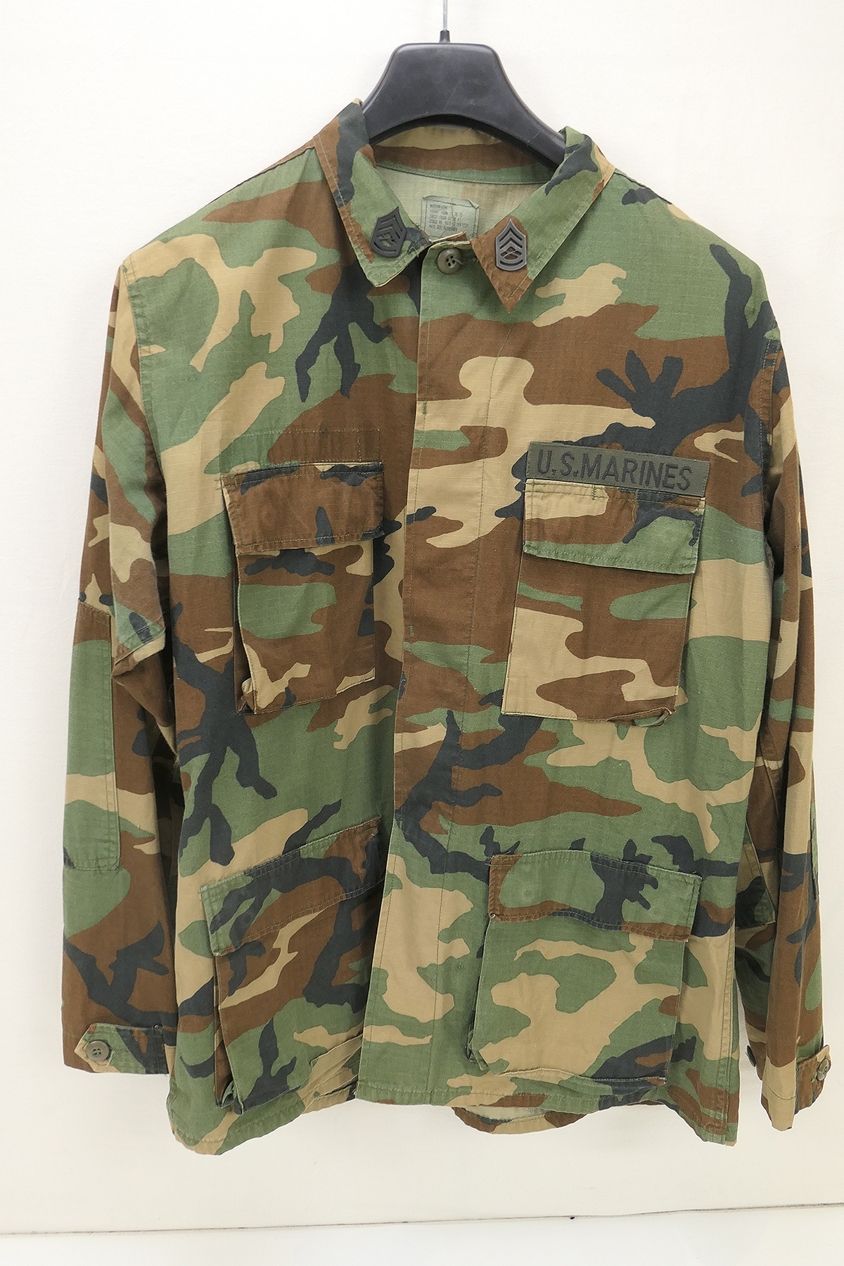 US Army Marines Feldhemd Coat Camouflage Woodland Hot Weather Medium Long