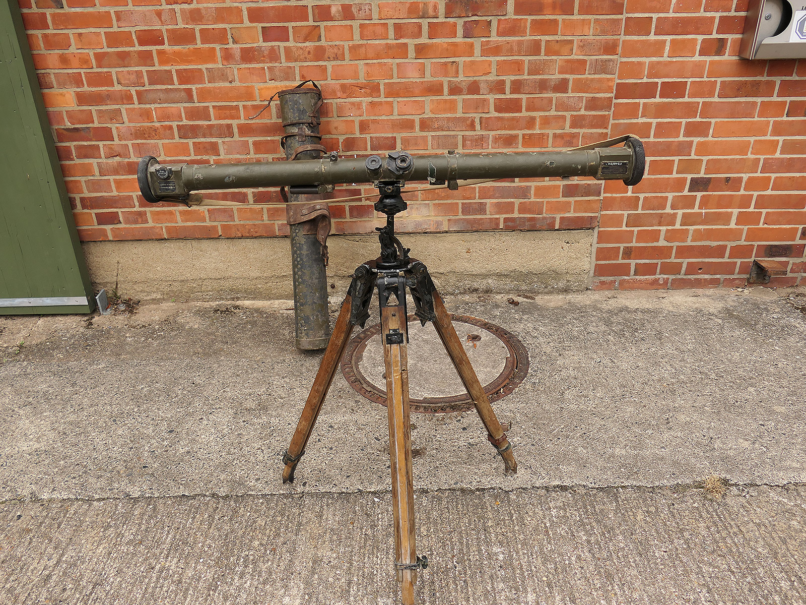 British Army WW2 Vintage Range Finder No.13 MKIII BARR & STROUD Entfernungsmesser mit STATIV + BEHÄLTER