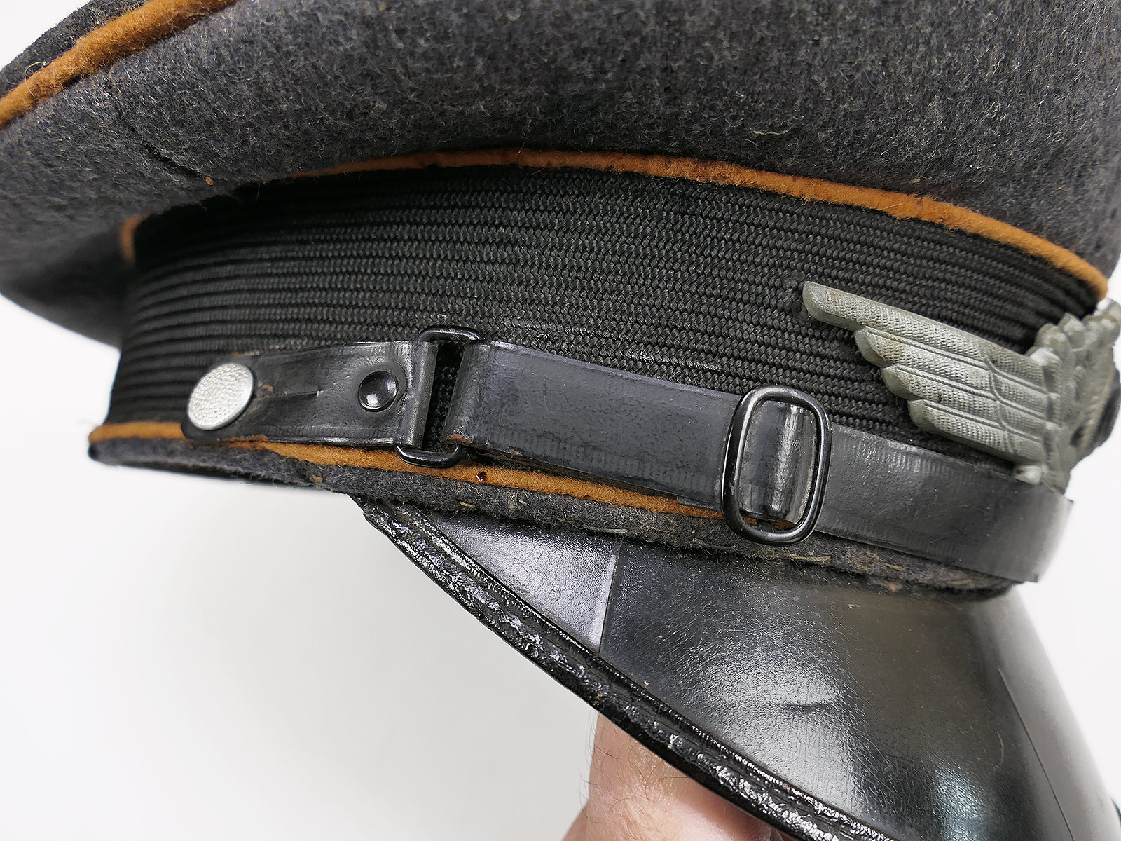 Original LUFTWAFFEN Schirmmütze Flieger Fallschirmjäger komplett effektiert COLLECTION