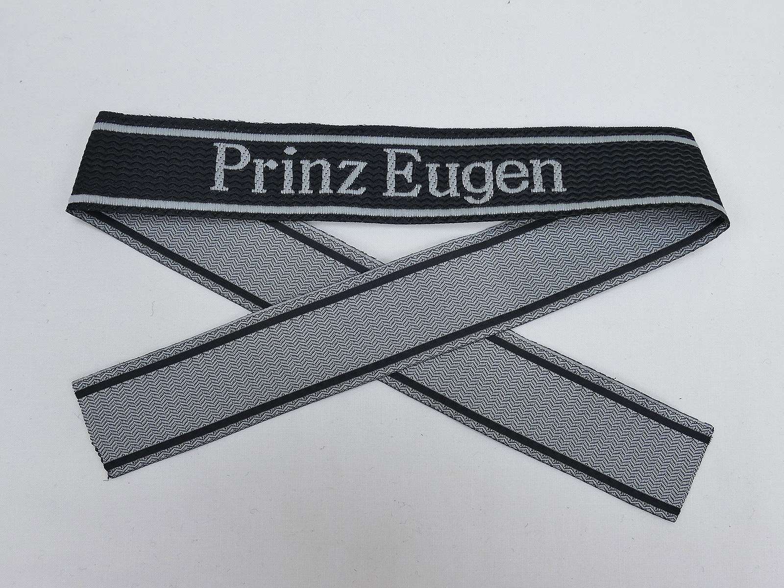 Wehrmacht Elite BEVO Ärmelband Waffen SS Division PRINZ EUGEN Ärmelstreifen