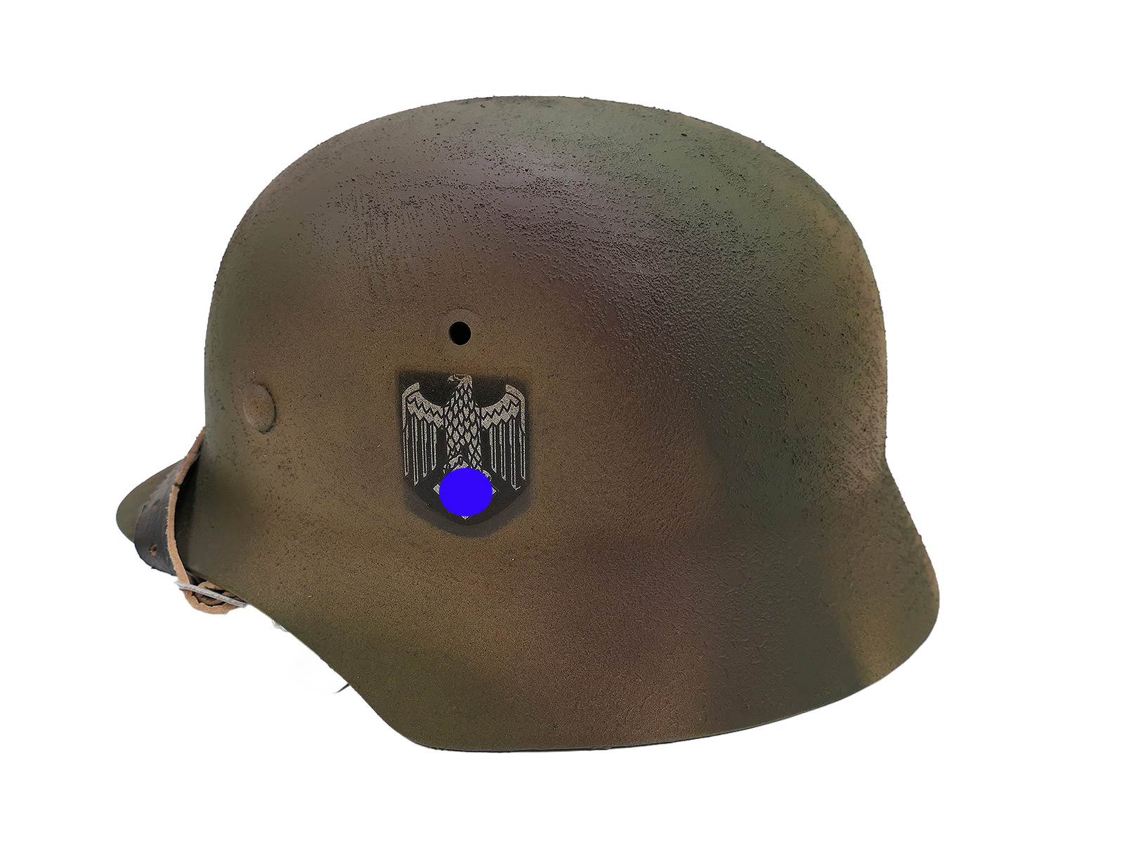 #A/ Wehrmacht Normandie camouflage SD Stahlhelm M35 Tarnhelm Gr. 60/61 