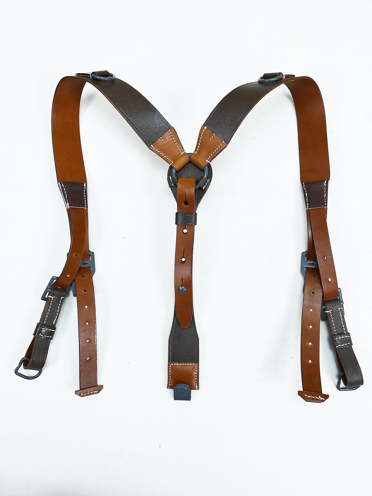 Luftwaffe / Afrikakorps Brauner Y-Riemen Leder Koppeltragehilfe DAK