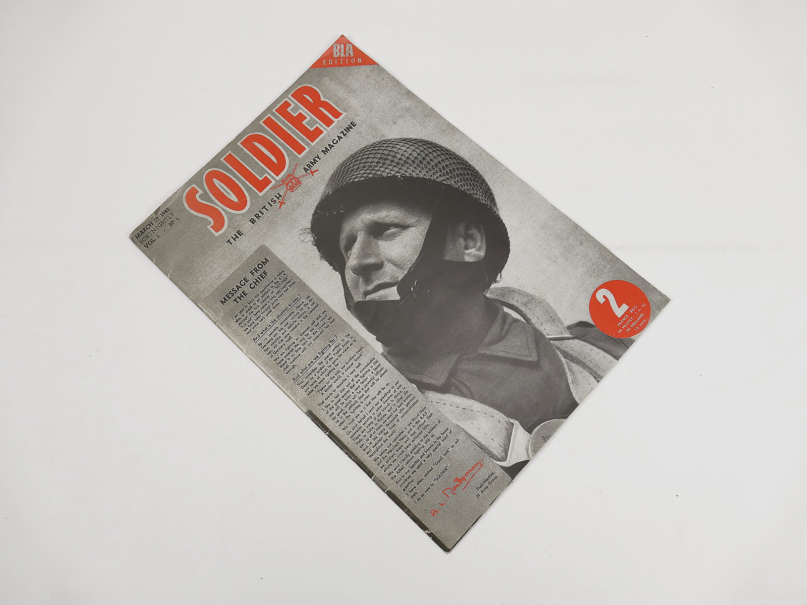 British ARMY  Magazine Heft Magazin SOLDIER Zeitschrift March 1945 Reprint 1995