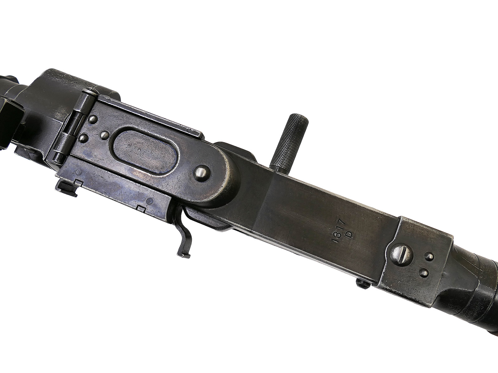 Wehrmacht Maschinengewehr MG34 Deko Modell Filmwaffe Metall mit Holz Schulterstütze und Trageriemen