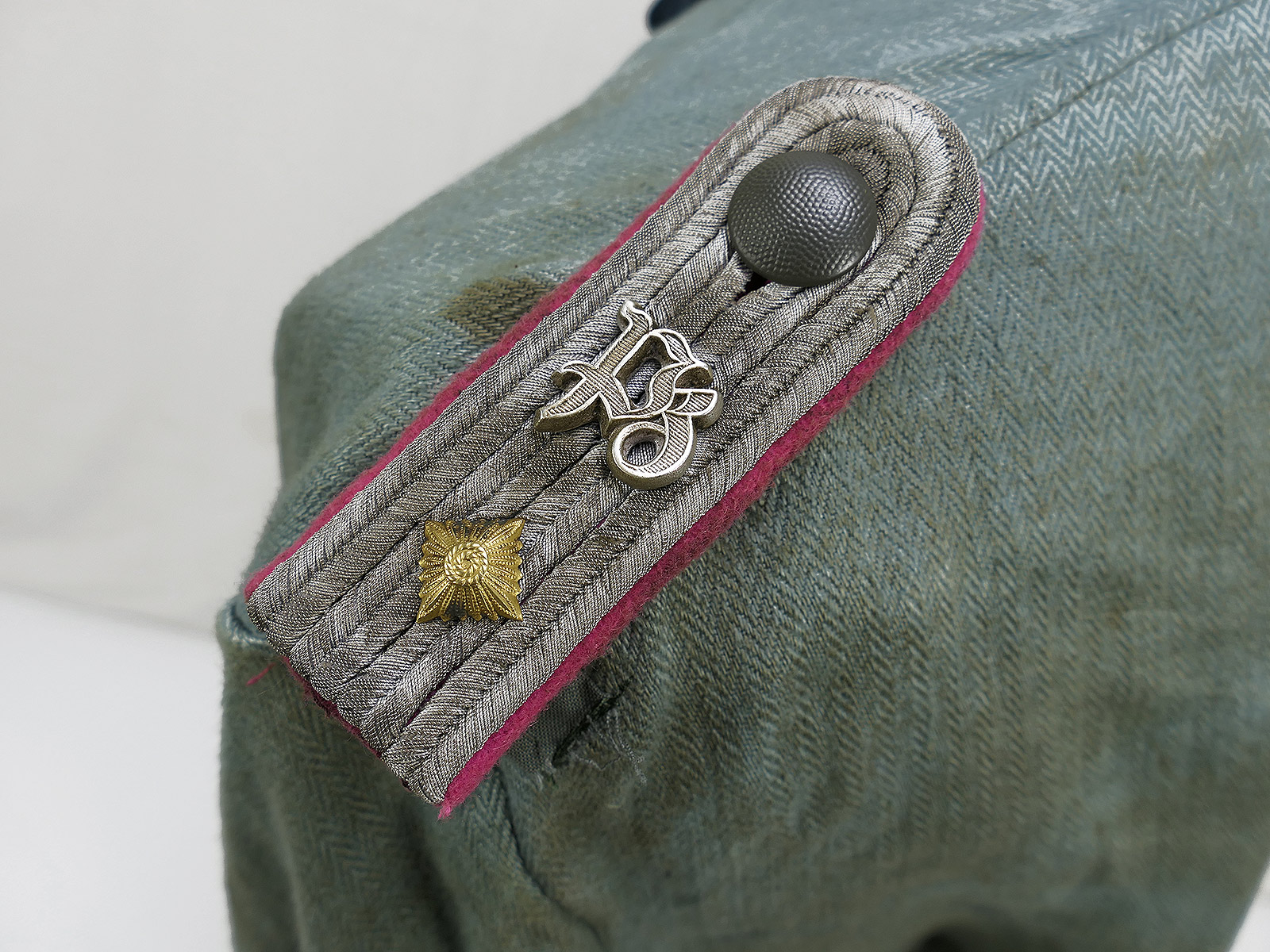Wehrmacht M41 Offiziers Sommer Feldbluse Uniform Oberleutnant Panzerzug COLLECTION BATTLE WORN