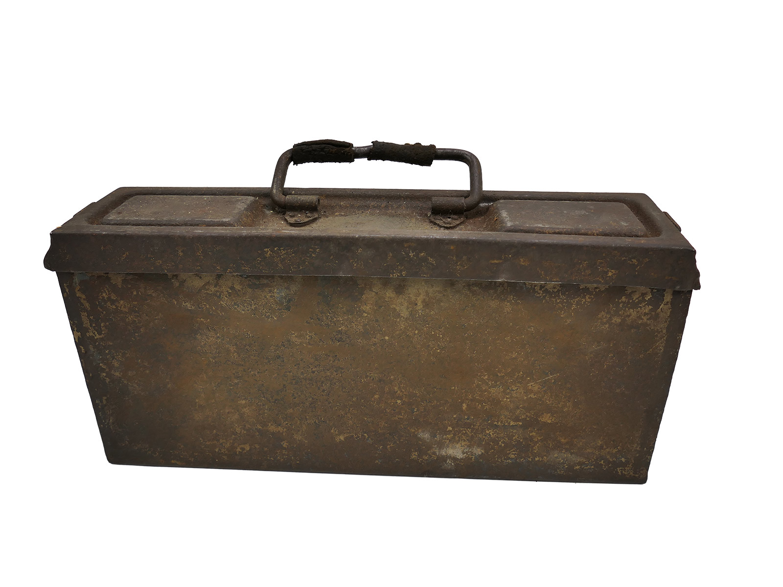 Wehrmacht MG 34/42 Original Patronenkasten 41 Dunkelgelb Gurtkasten Maschinengewehr BATTLE WORN