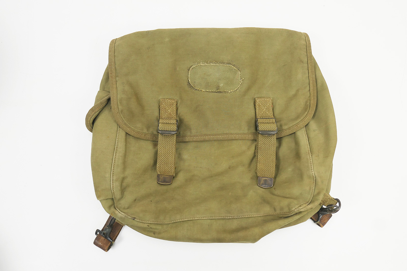 Original US Army M-1936 Musette Bag 1940 Umbau zum Schulranzen