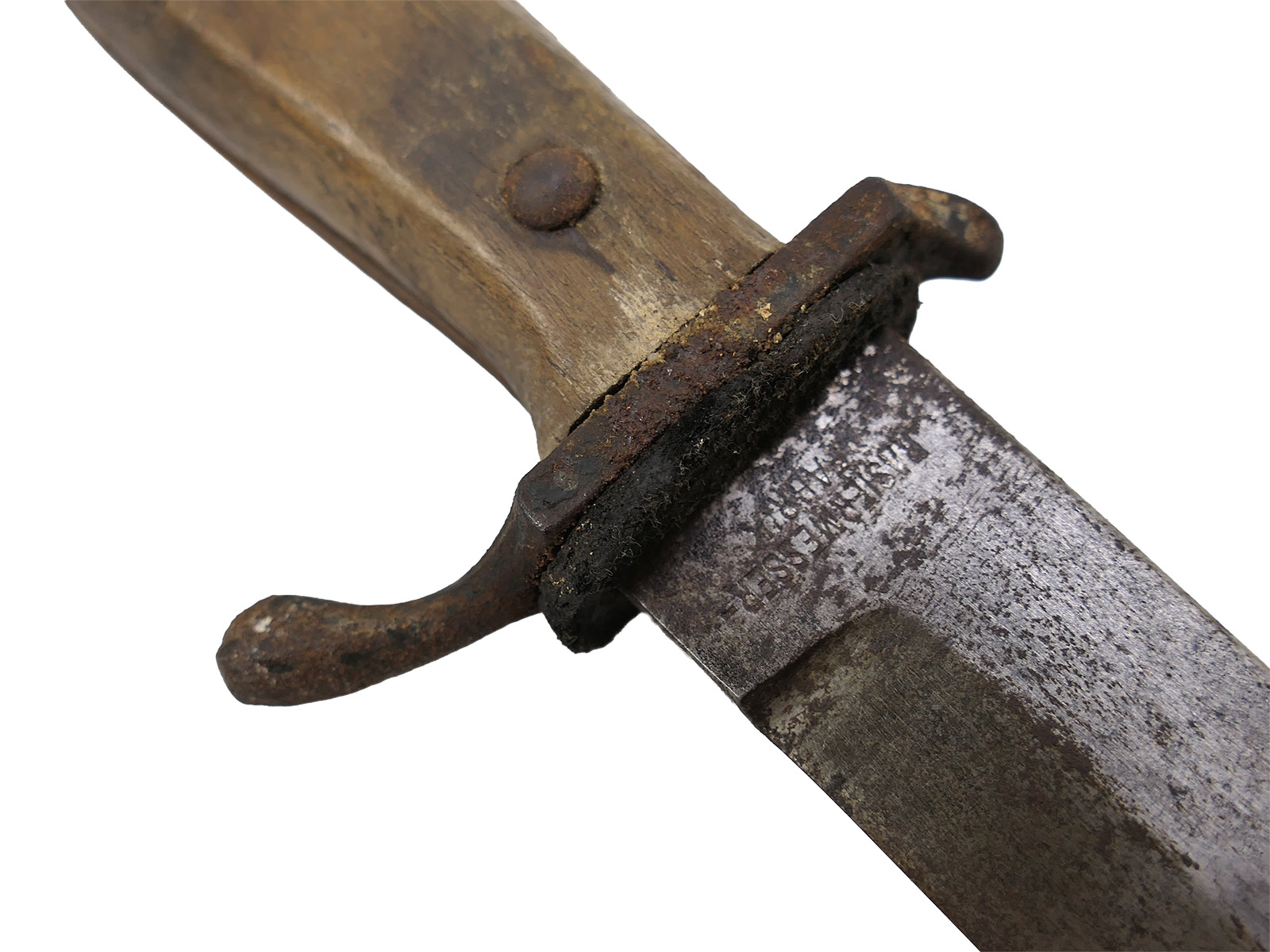 WK1 Grabendolch mit Abnahme ERN Wald Rheinl. Rasiermesser Fabrik COLLECTION BATTLE WORN