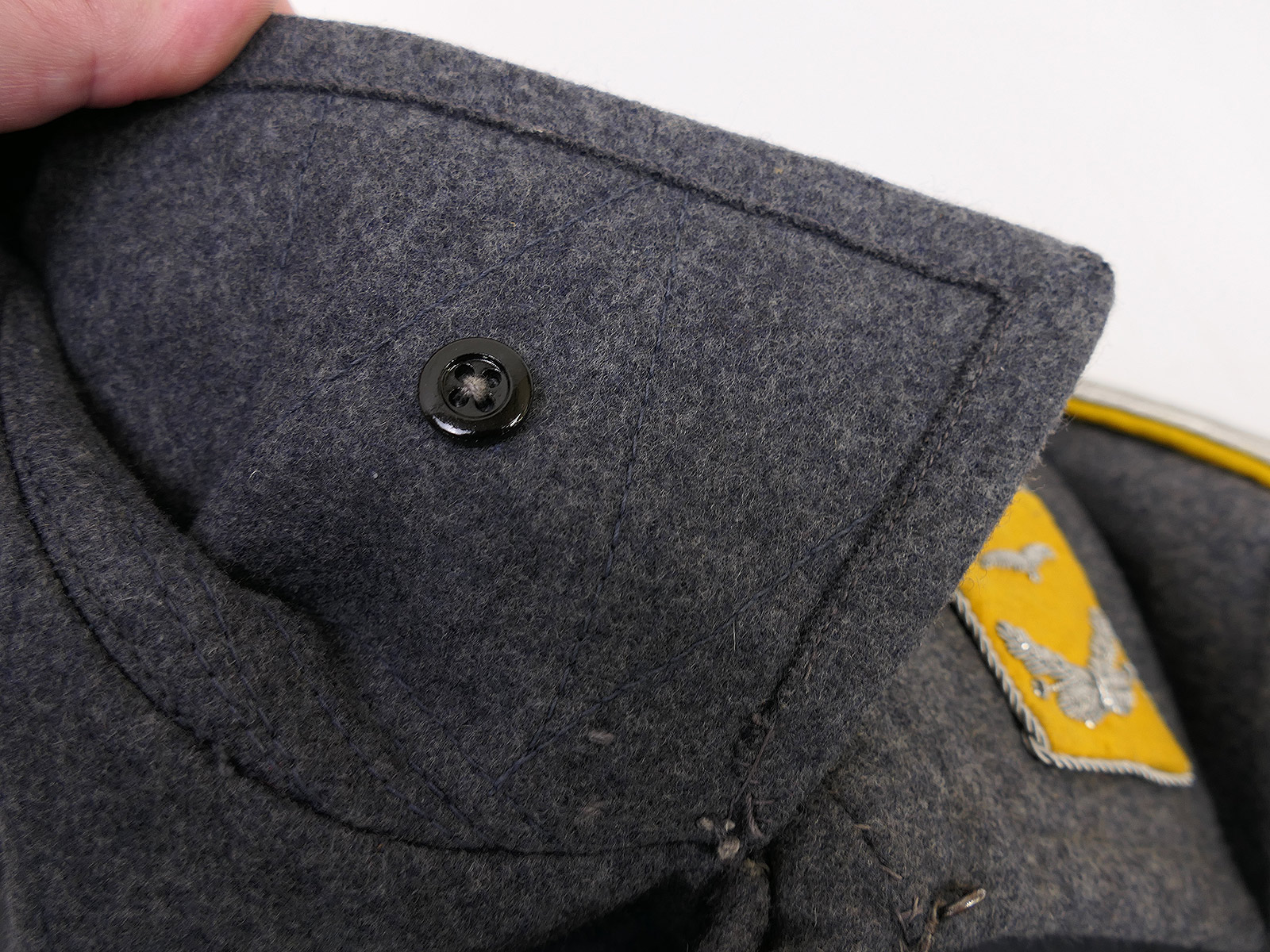 Original WK2 Luftwaffe M40 Mantel Wintermantel Leutnant LBA 41 gestempelt TOP COLLECTION