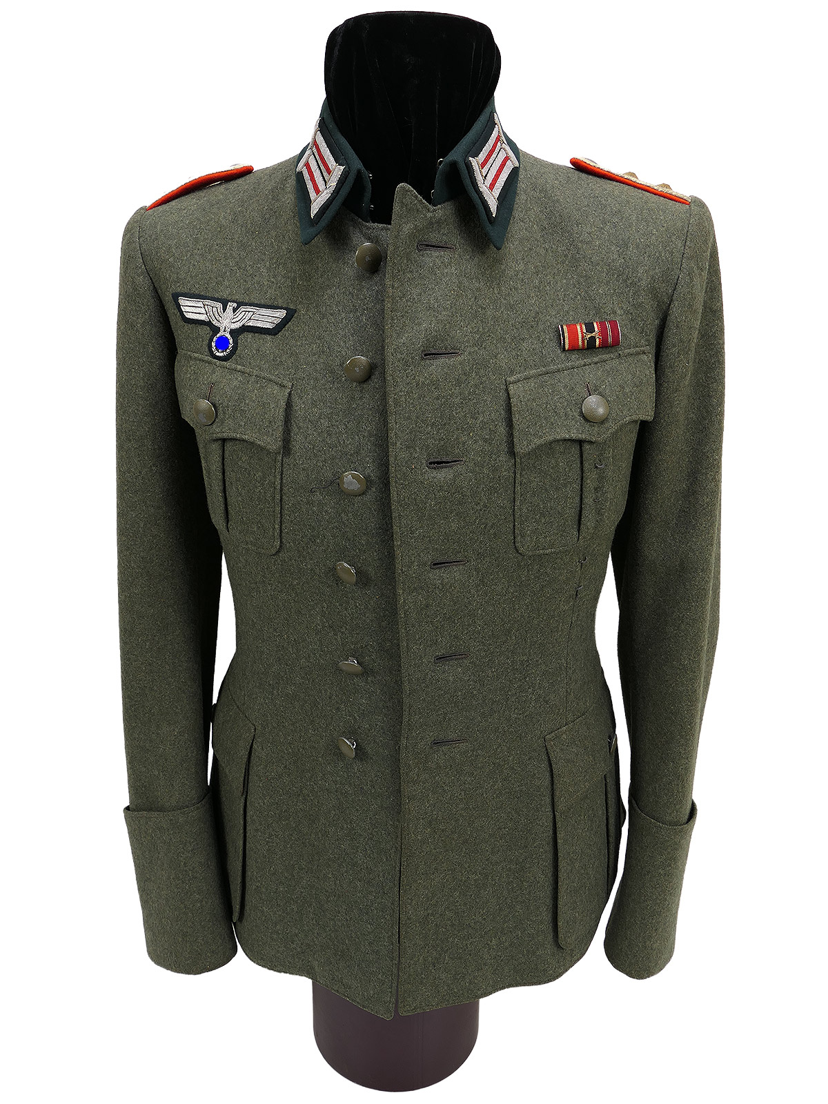 Original Uniform Ensemble Wehrmacht Offiziers Feldbluse M36 Hauptmann Artillerie Effektiert mit Breeches COLLECTION
