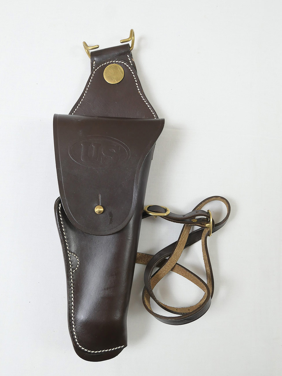US M1912 Leather Swivel Cavalry Holster Colt 1911 Government Lederholster 45er