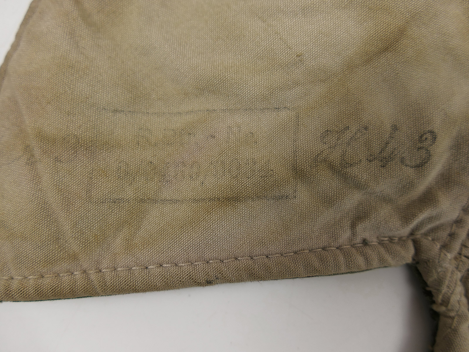 Original WK2 Wehrmacht Winterkopfhaube Splittertarn / weiß wendbar Kopfhaube Winterwendejacke COLLECTION