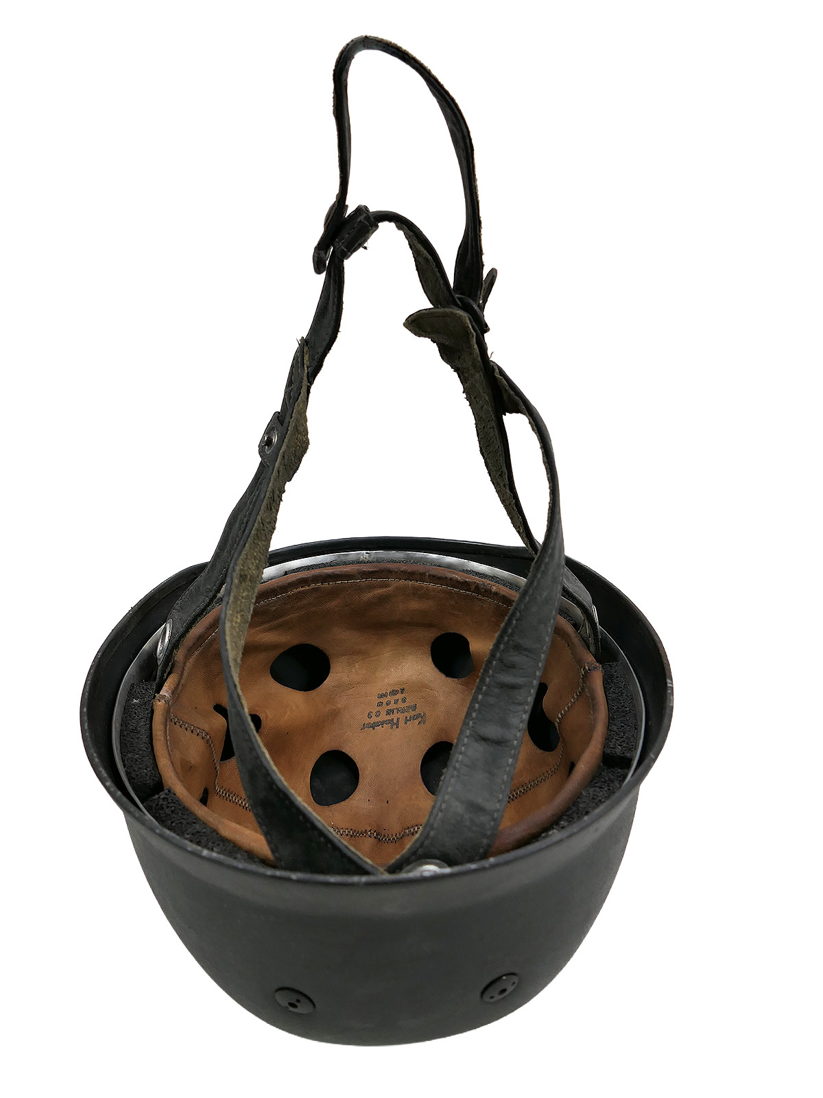Einzelstück - Vintage Camouflage Fallschirmjägerhelm DD Stahlhelm M38 Luftwaffe Fallschirmjäger COLLECTION