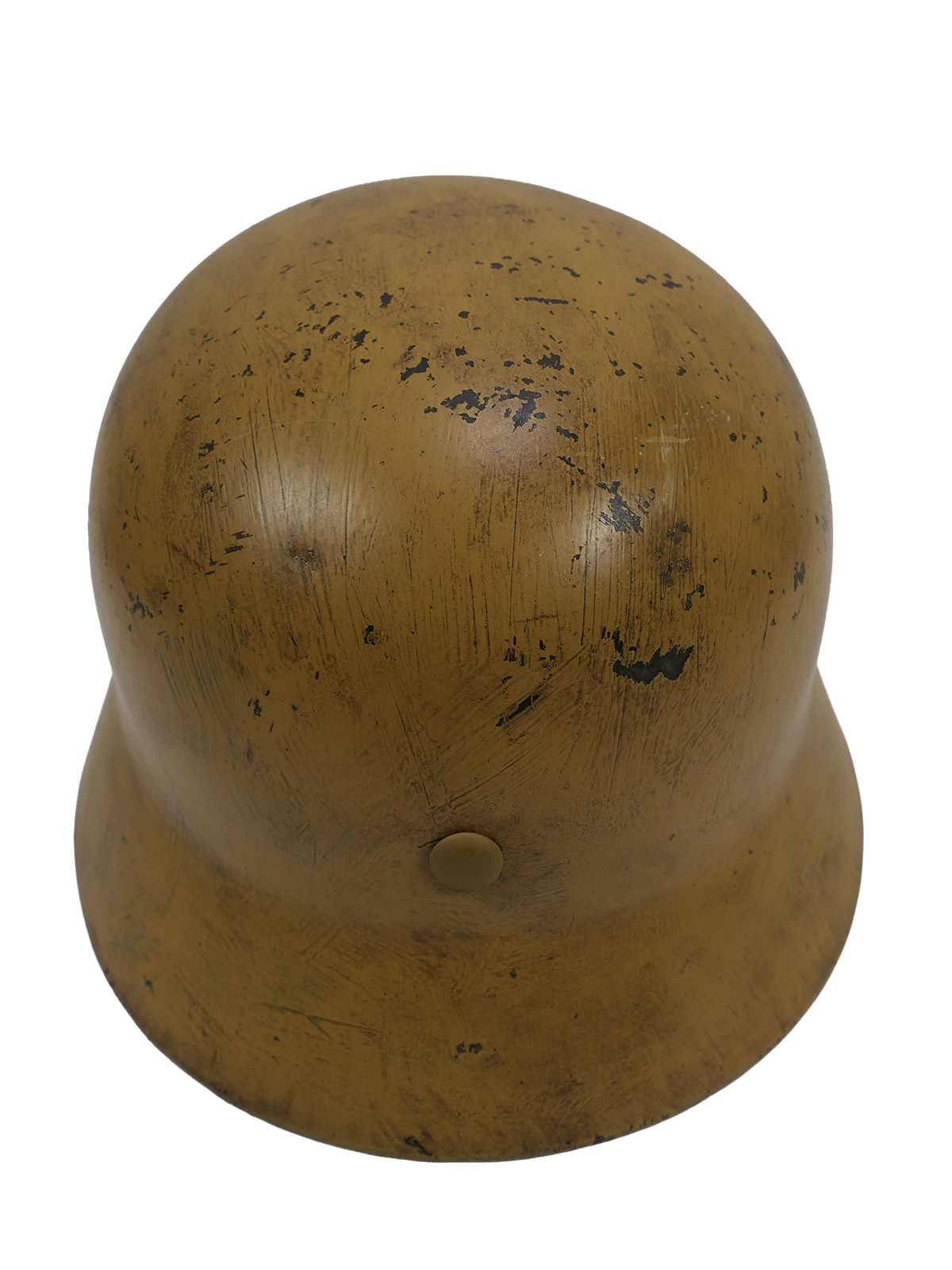 Wehrmacht DAK Afrikakorps Stahlhelm TYP M35 mit Helmfutter Gr.58 Tropenhelm BATTLE WORN
