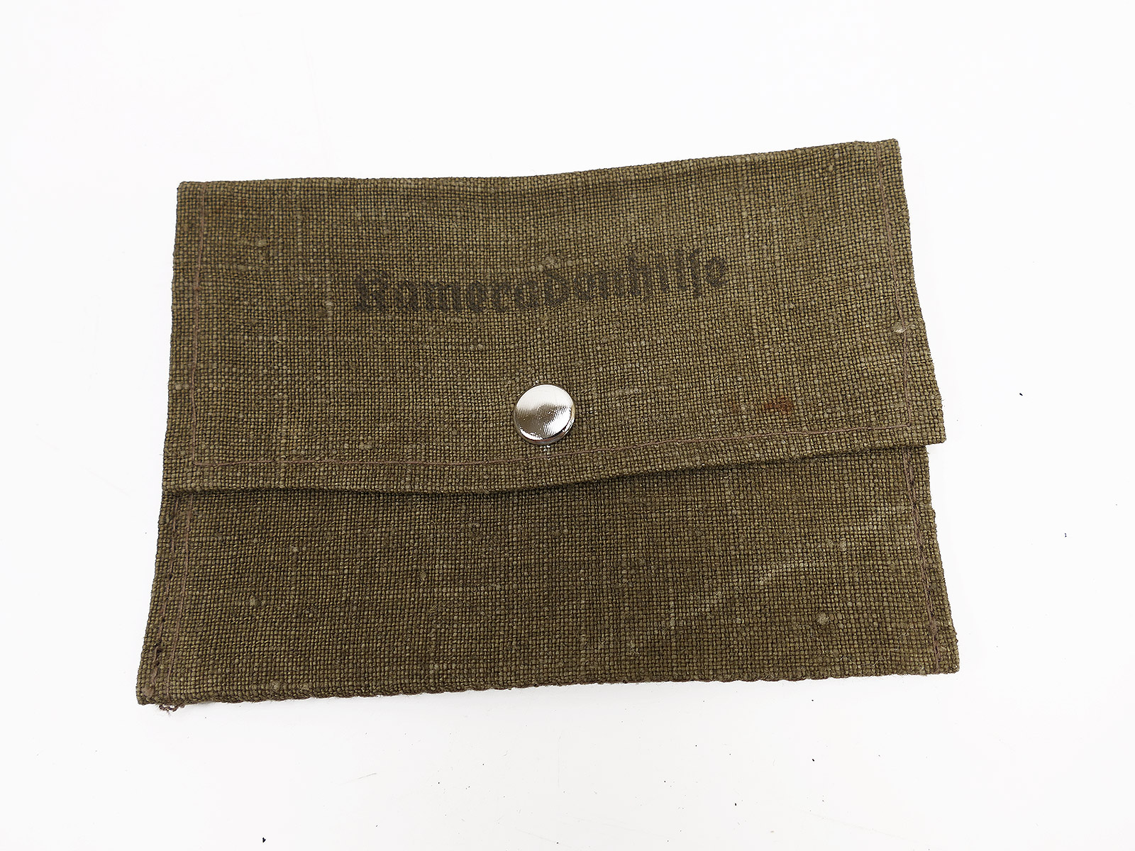 1x Tasche Wehrmacht Nähzeug Kameradenhilfe ORAHOMA silberner Knopf