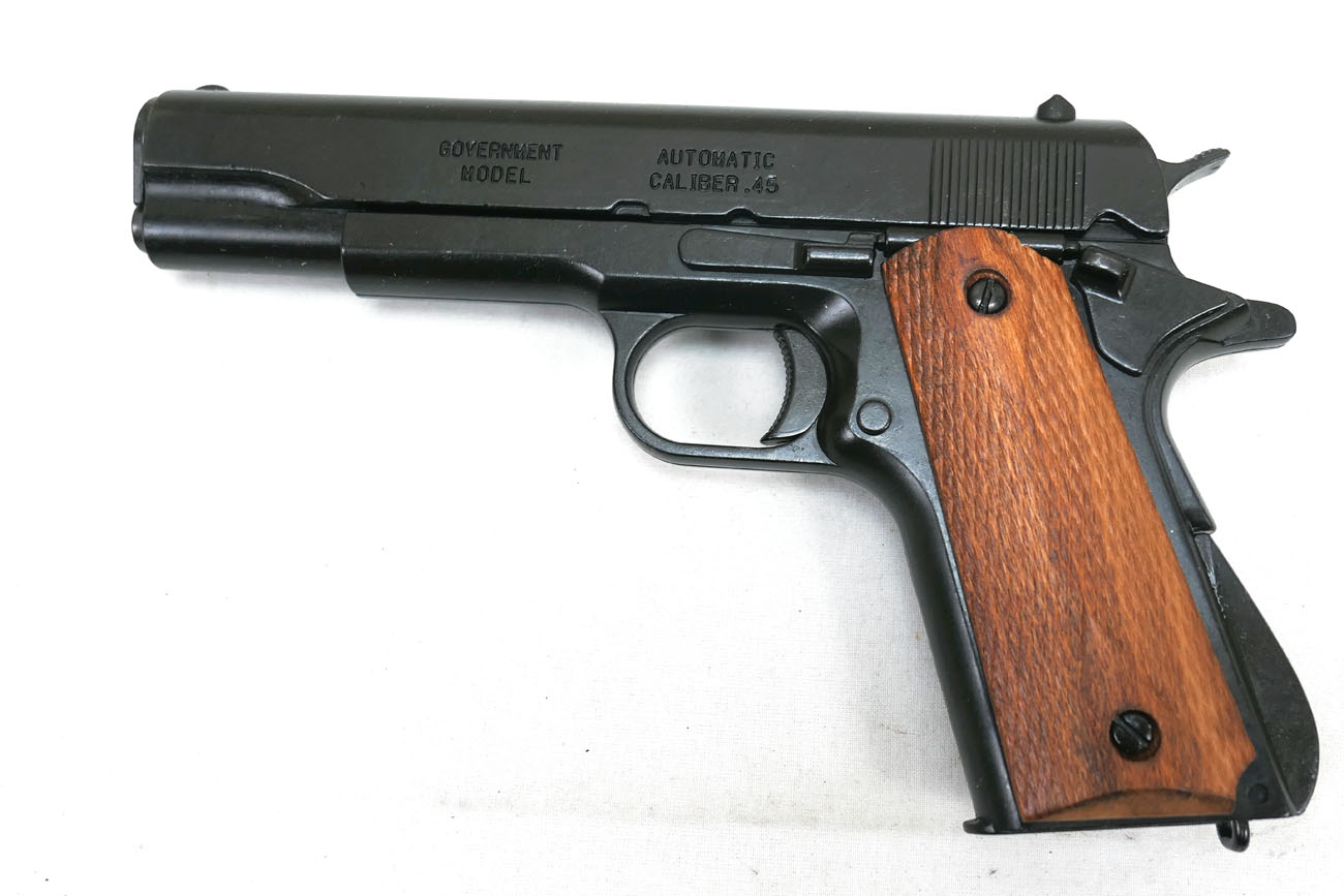 US Army Colt M1911 Automatic Caliber.45 Denix Deko Waffe Holzgriff