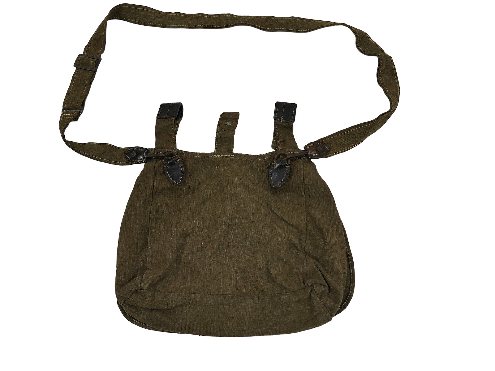 WW2 Wehrmacht Original M31 Brotbeutel mit Riemen COLLECTION BATTLE WORN