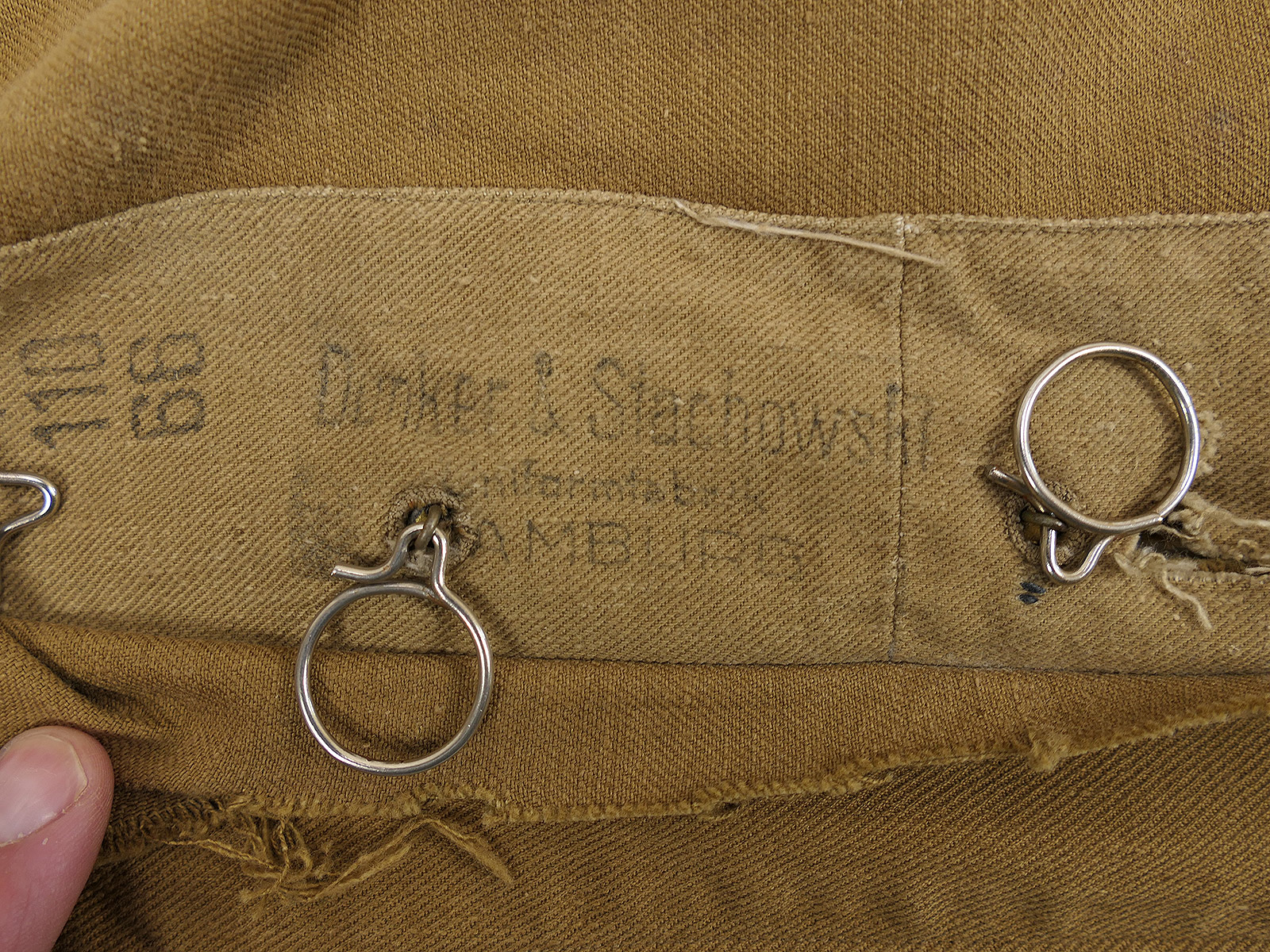 Original Tropenfeldbluse Kriegsmarine Uniformjacke Dunker & Stachowski Hamburg COLLECTION