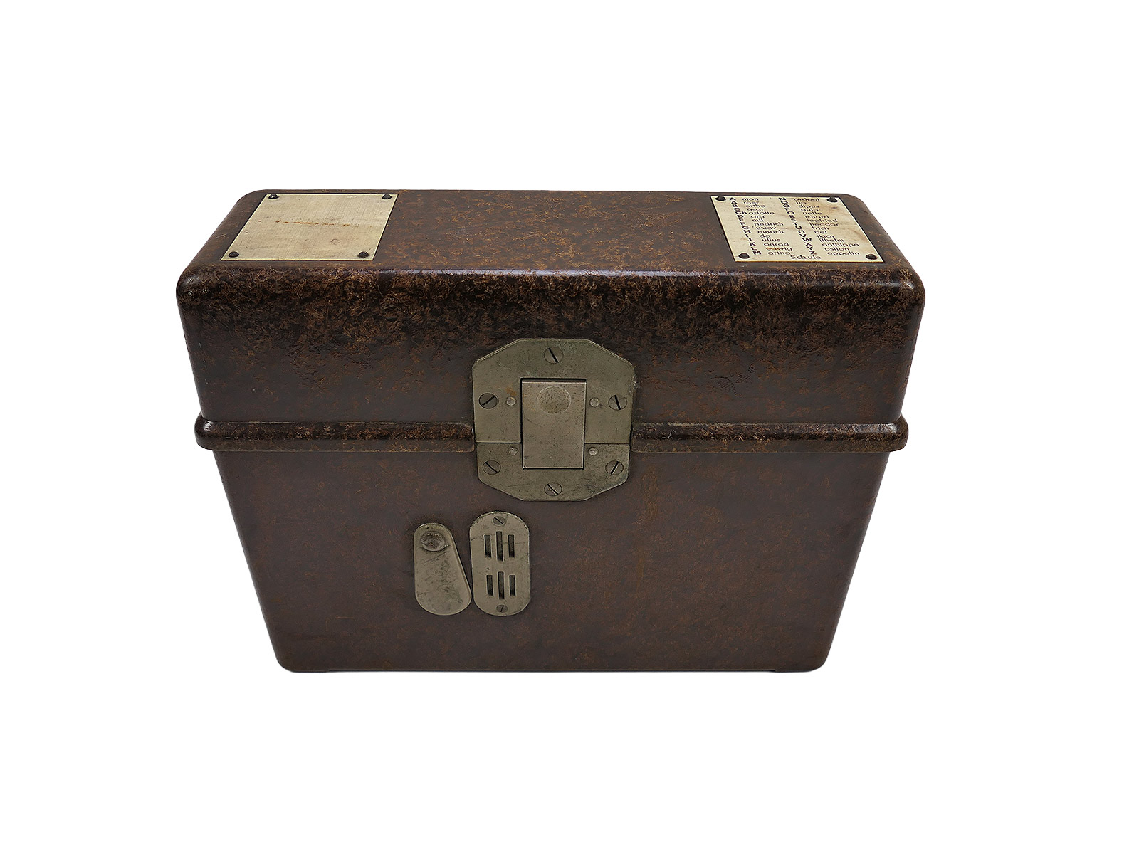 #1 Wehrmacht Feldtelefon Feldfernsprecher 33 DW 1938 mit Hörer u. Kurbel 