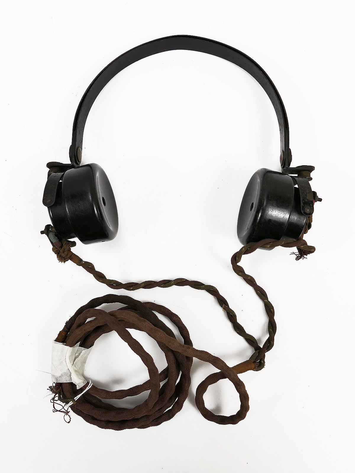 British Army WW2 Vintage S.G. Brown Ltd Type DLR 2 Kopfhörer Headphones  BATTLE WORN
