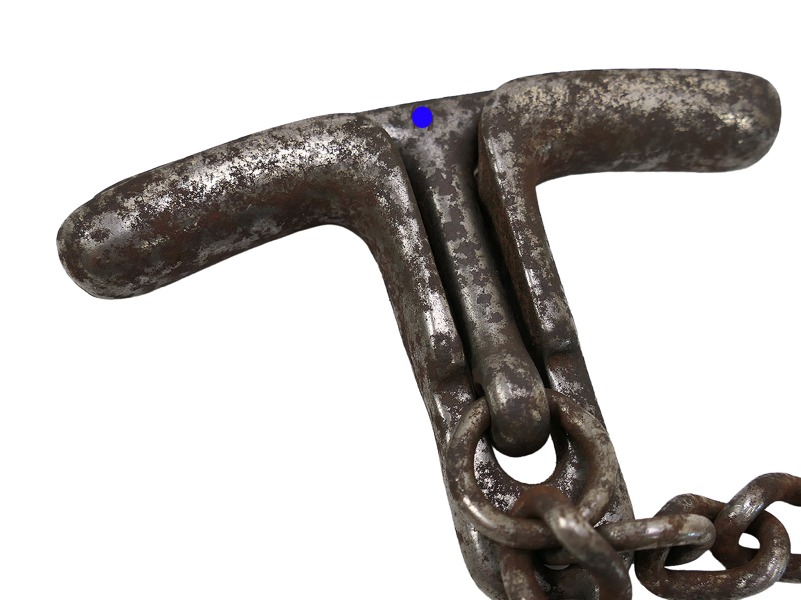 #F SS Hand Knebel Knebelkette Abführ-, Vorführ- oder Knebelkette ANTIK