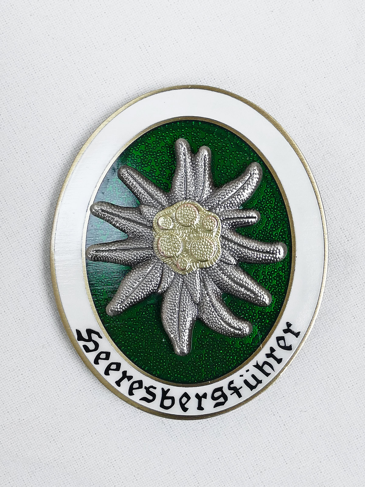 Abzeichen Feldbluse Gebirgsjäger Heeresbergführer mit Edelweiss