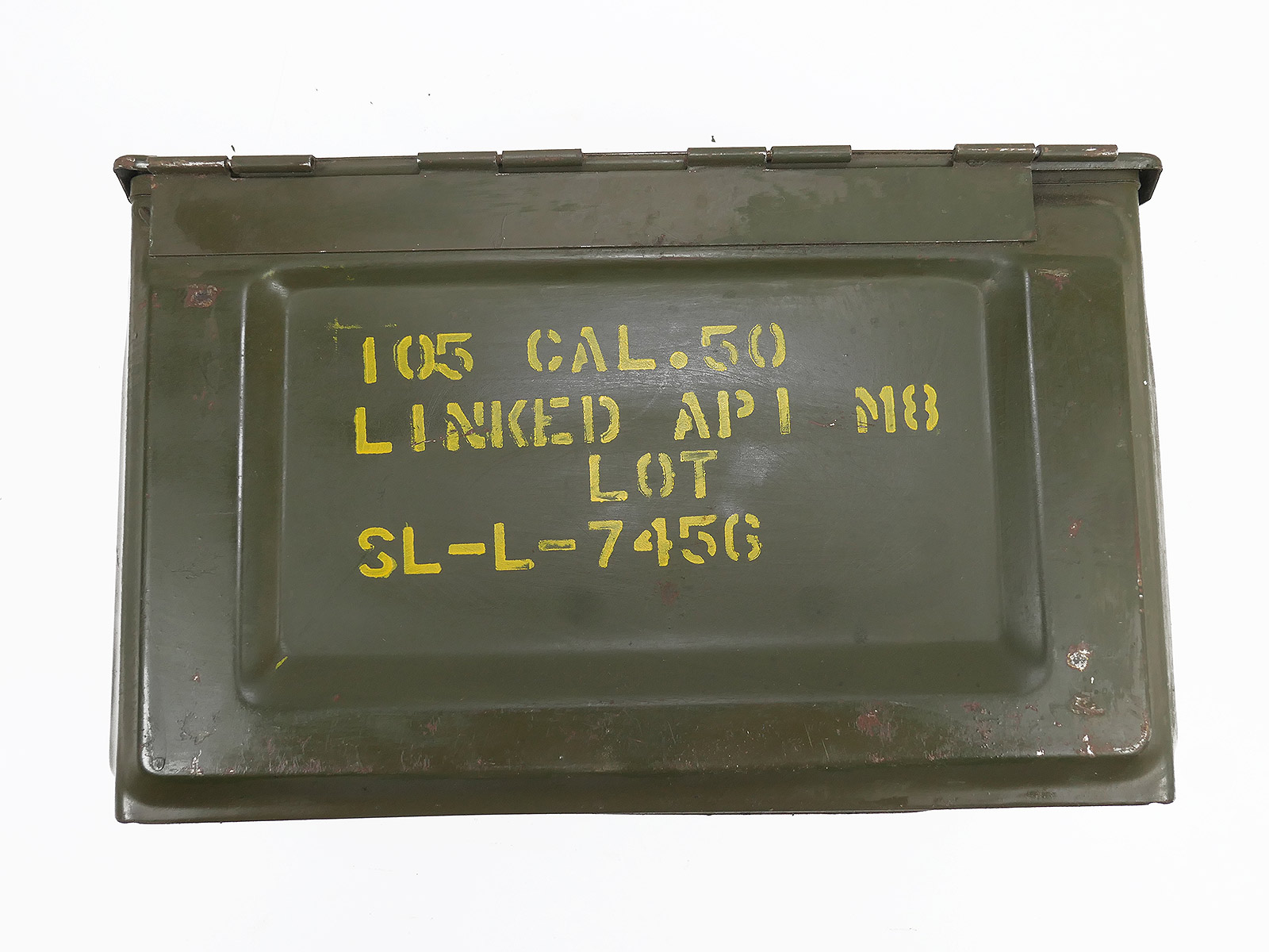#2 US Army Ammunition Box CAL .50 M2 Munitionskiste Ammo Metallkiste Gurtkasten