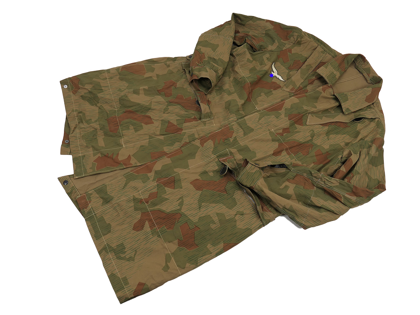 LW Fallschirmjäger Knochensack 1944 Gr.2 Splittertarn in Sumpftarn Farben Fallschirmjägerwerke LW Fallschirmjäger Knochensack 1944 Gr.2 Splittertarn in Sumpftarn Farben Fallschirmjägerwerke