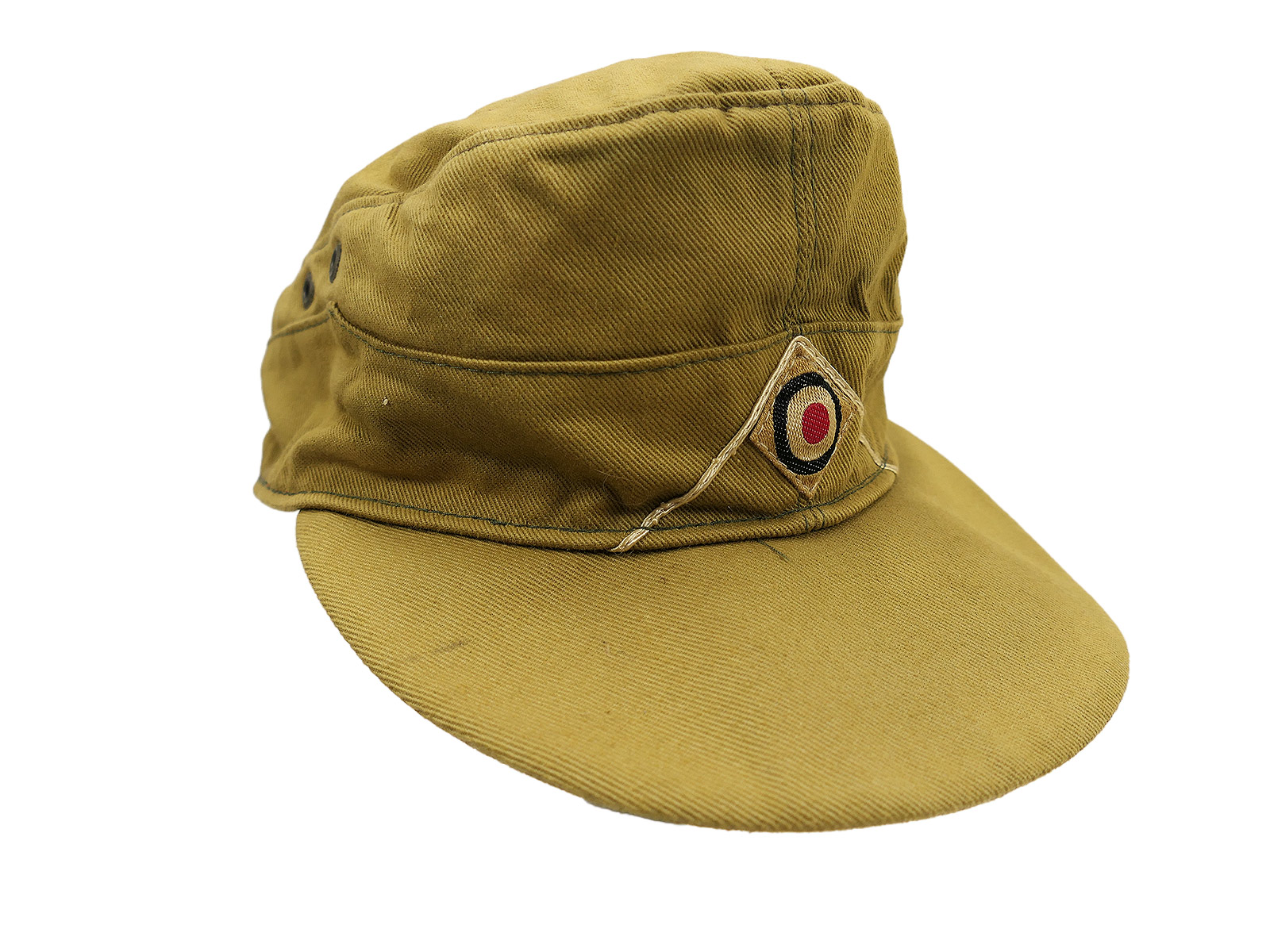 USA POW Tropen M43 Feldmütze Afrikakorps Tropenmütze DAK Gr.57 COLLECTION BATLLE WORN