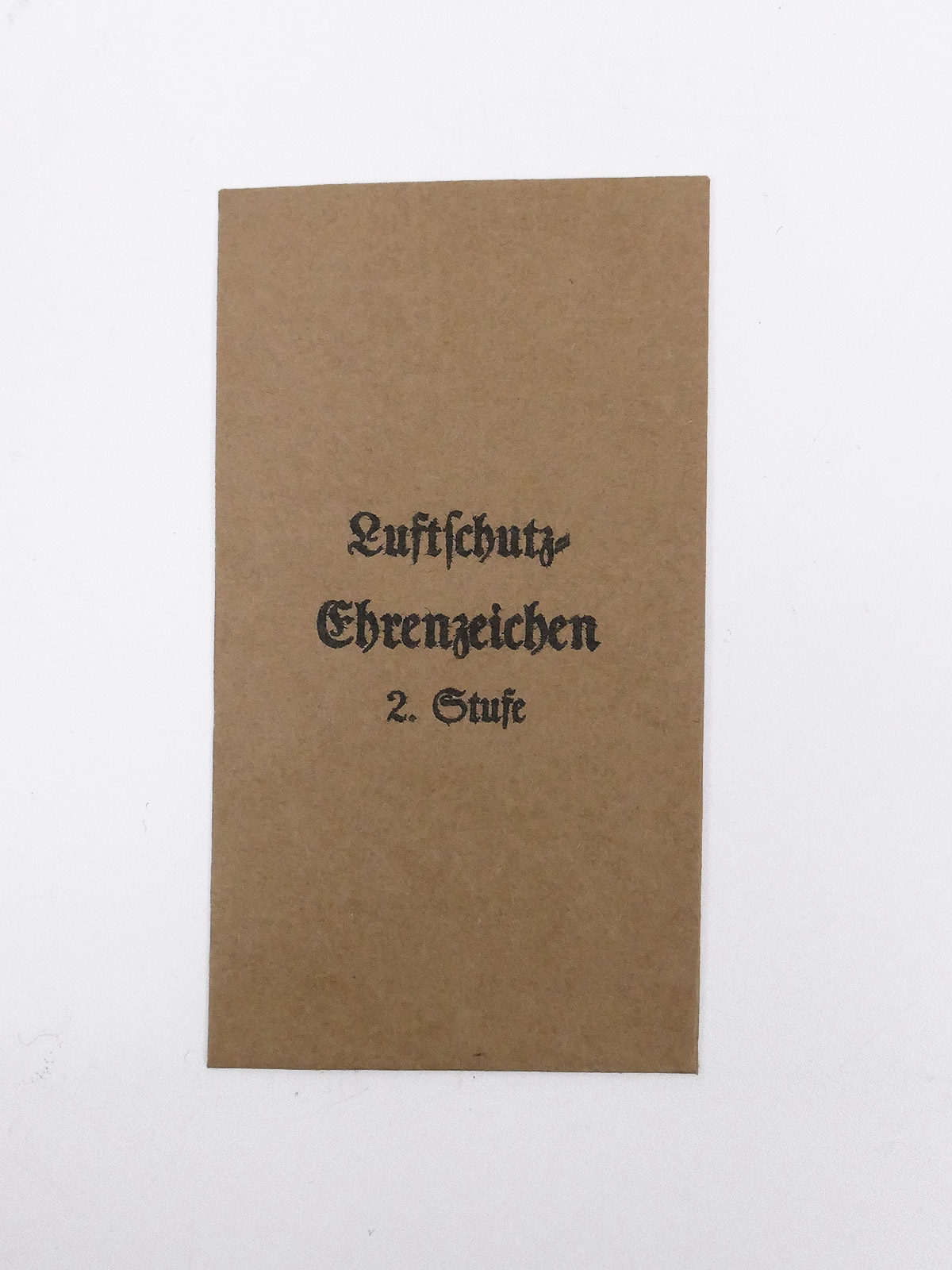 Verleihungstüte für Orden + Auszeichnungen - Luftschutz Ehrenzeichen 2.Stufe