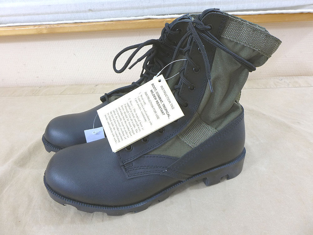 s-l1600Q2NzeO0jKkD9U US Army Stiefel Vietnam - Panama Jungle Boots oliv Mash Dschungelstiefel Tropen