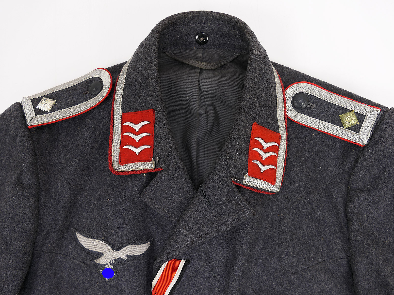 WK2 Original Luftwaffe Fliegerbluse Wachtmeister FLAK ARTILLERIE Uniform COLLECTION BATTLE WORN