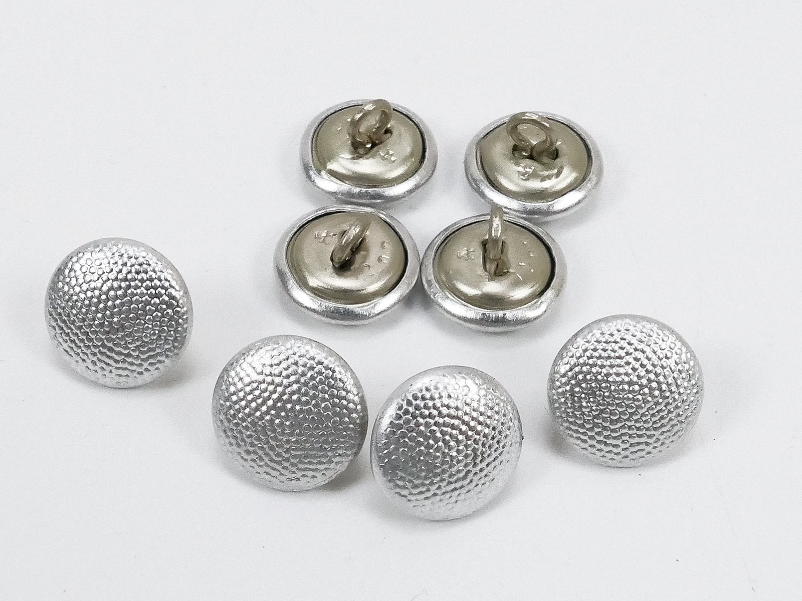 1x Wehrmacht Feldmützenknopf Assmann Silber 12mm / Knopf f. Feldmütze M43 Knöpfe