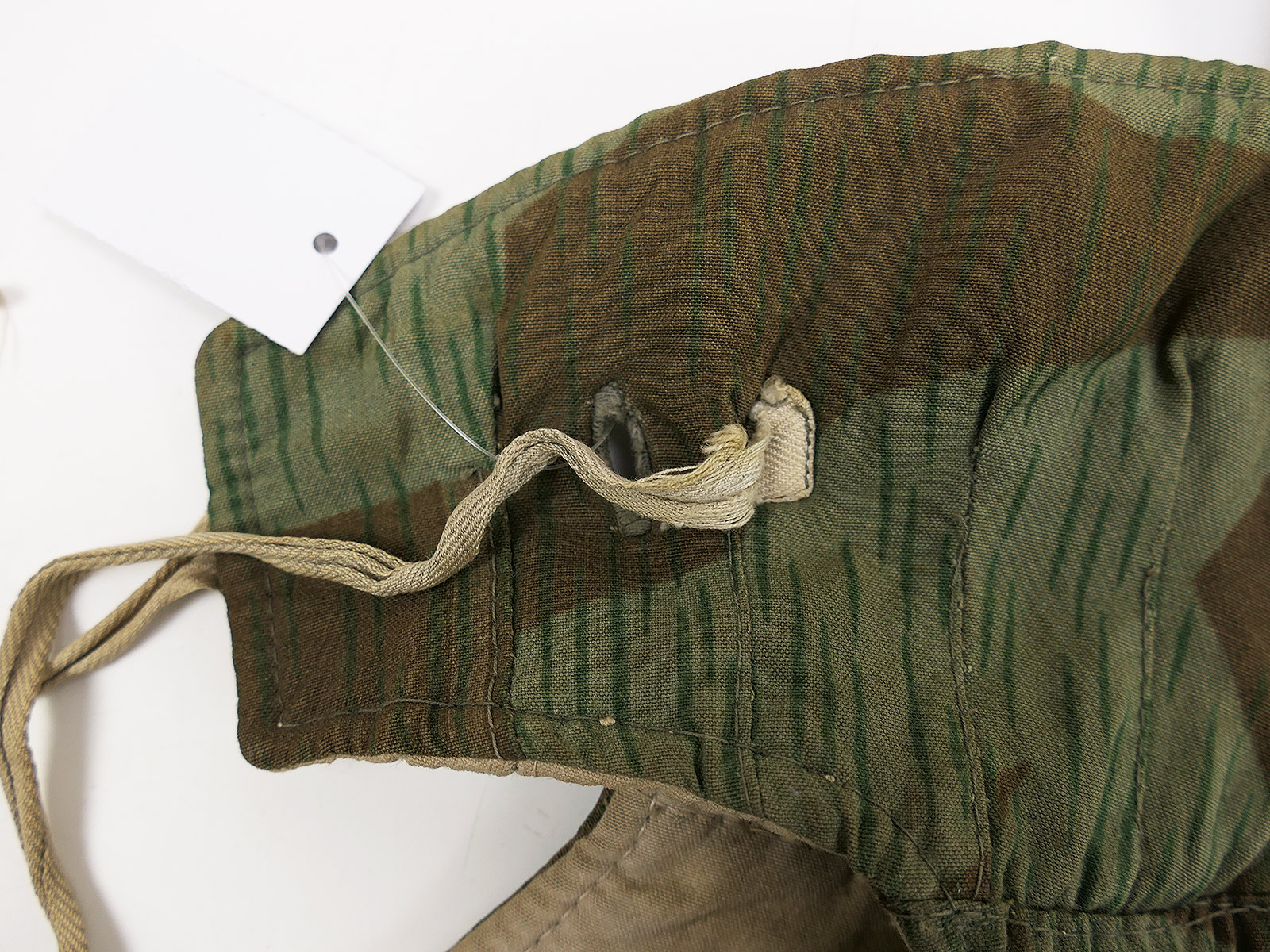 Original WK2 Wehrmacht Winterkopfhaube Splittertarn / weiß wendbar Kopfhaube Winterwendejacke COLLECTION