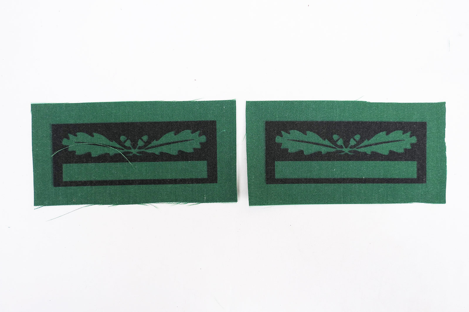 1x Paar WSS Untersturmführer Dienstgradabzeichen für Tarnuniformen und Sonderbekleidung
