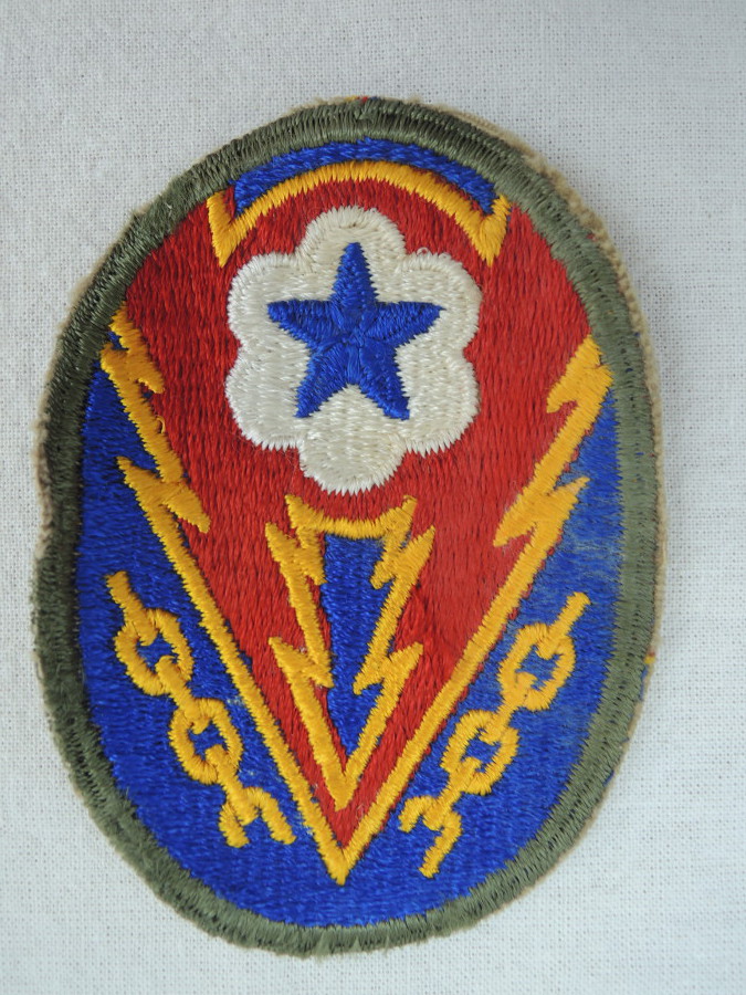 US Army Abzeichen ETO (European Theatre of Operations) Advanced base original US WK 2
