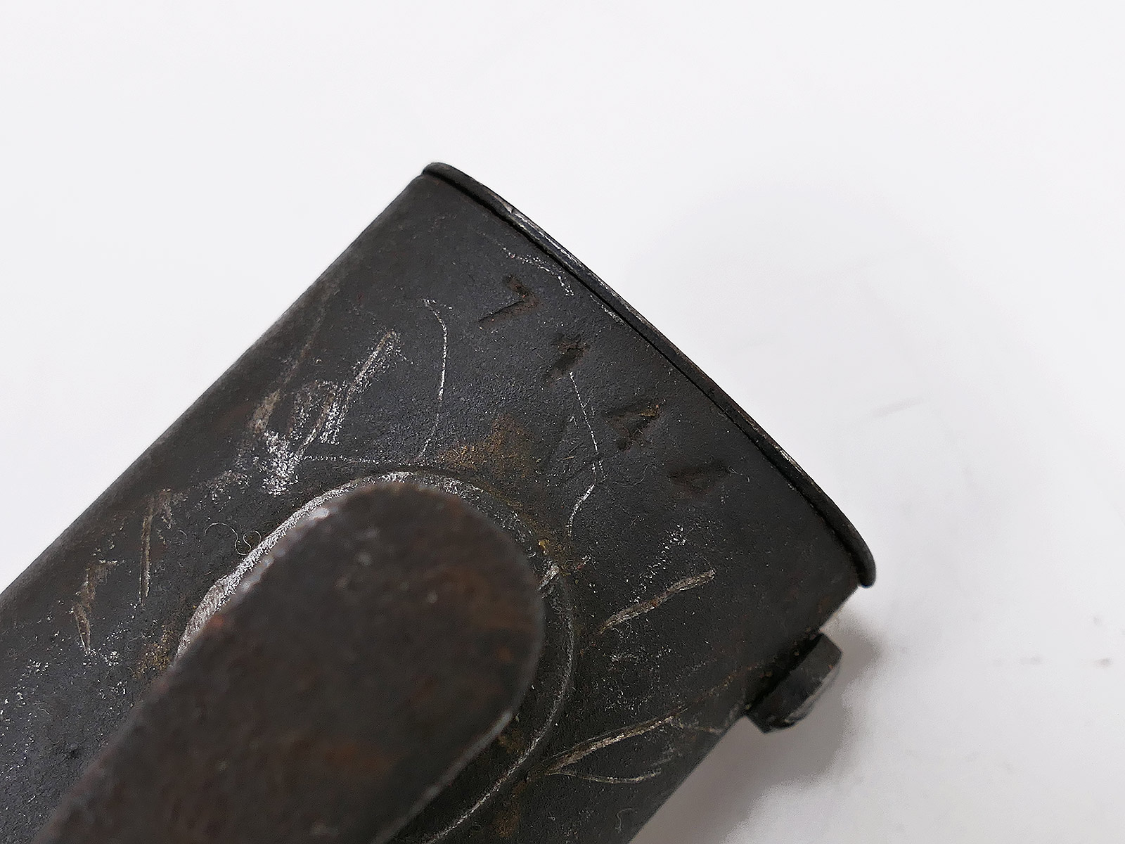 Wehrmacht Bajonett M84/98 ab 43 Karabiner K98 / Seitengewehr mit Scheide BATTLE WORN