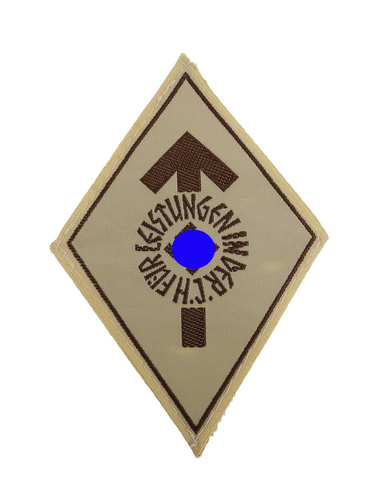 Hitlerjugend Leistungsabzeichen / Stoffabzeichen für Leistungen in der HJ Maschinengewebt umgelegt