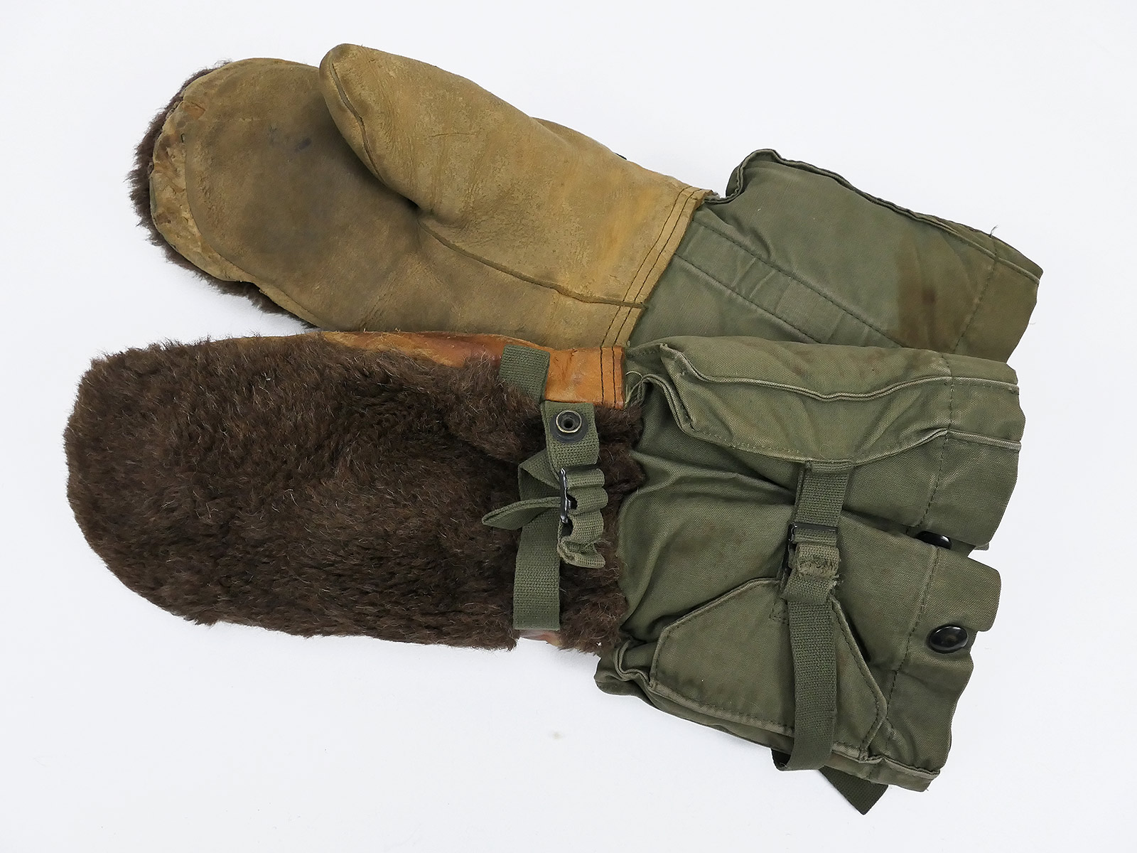 US ARMY Mitten Shell Gloves Winter Handschuhe Fausthandschuhe Fäustlinge Größe ca. 9