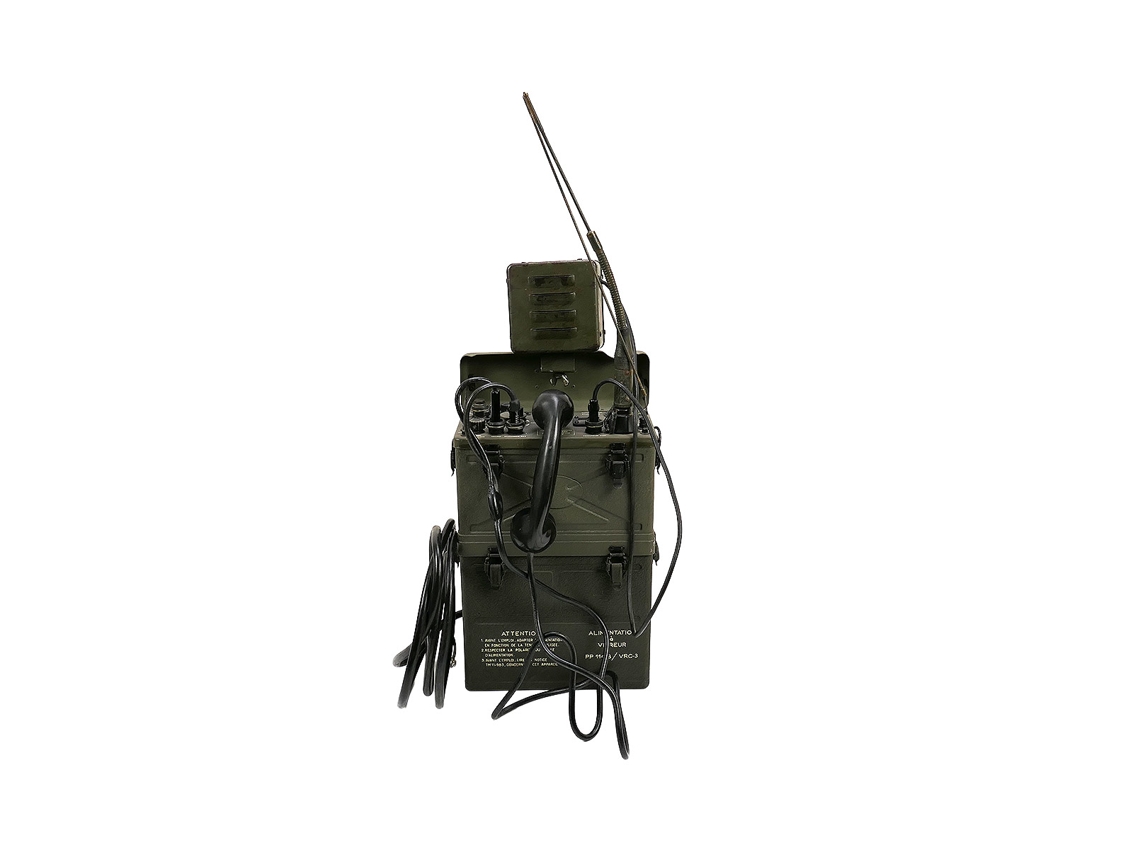 TOP US ARMY FUNKGERÄT BC-1000 RADIO FÜR KFZ + Power Supply Hörer Antenne Lautsprecher WILLYS JEEP RADIO COLLECTION