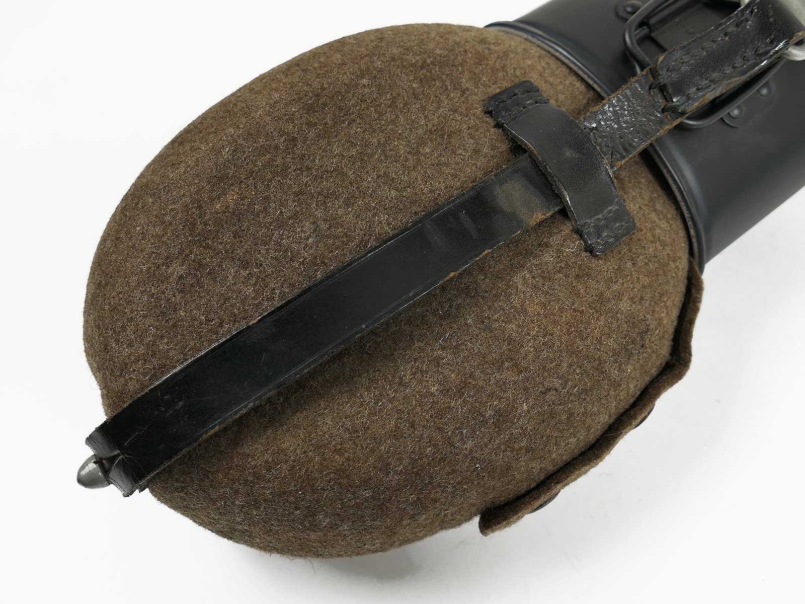 Wehrmacht Feldflasche SKN39 mit Alu Becher COLLECTION BATTLE WORN