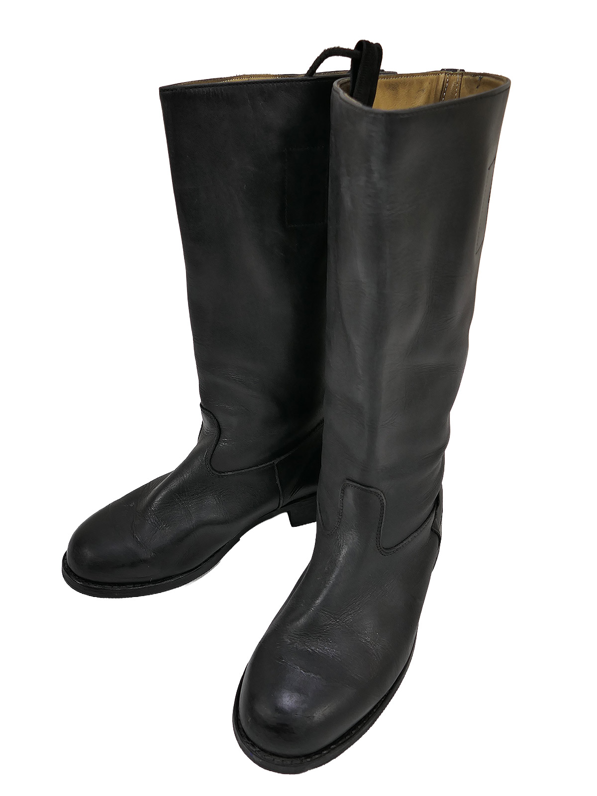 Typ Wehrmacht Leder Stiefel Knobelbecher Schaftstiefel Wachbataillon Gr.41 mit Hufeisen 265/107