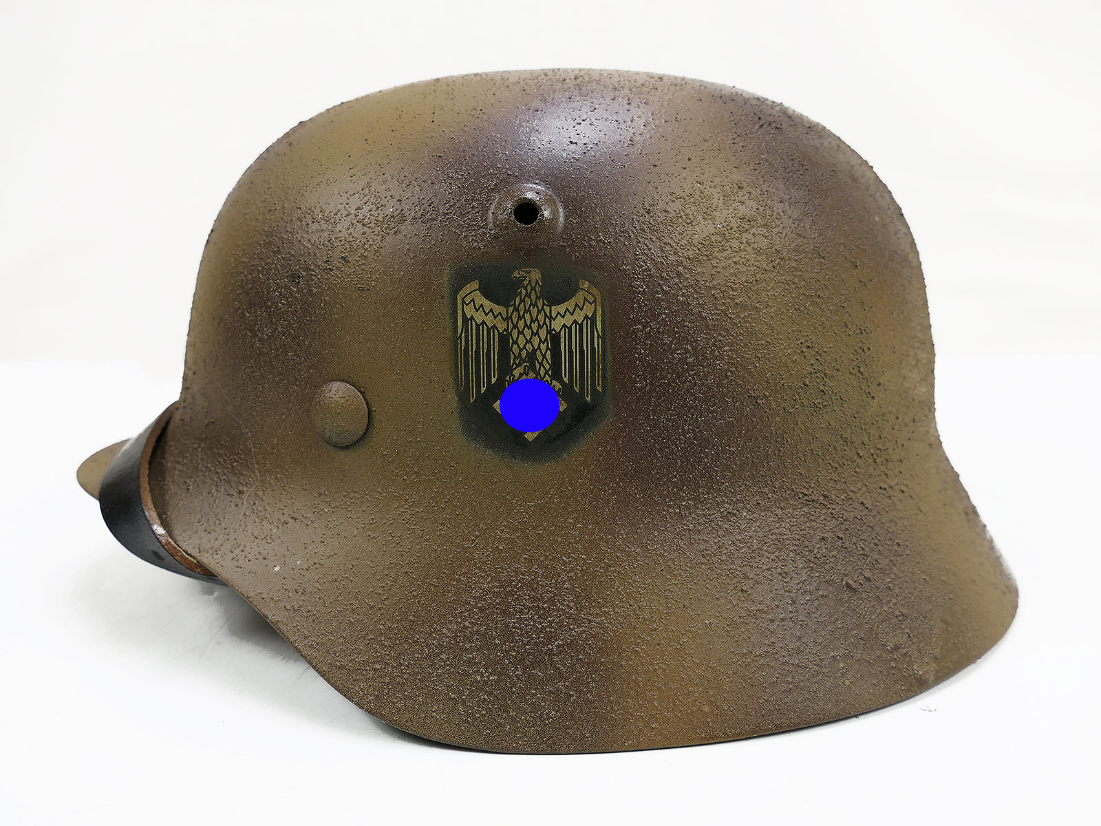 #93 Wehrmacht SÜDFRONT TROPEN camouflage Stahlhelm M35 M40 Rauhtarn Tarnhelm Gr.57/58